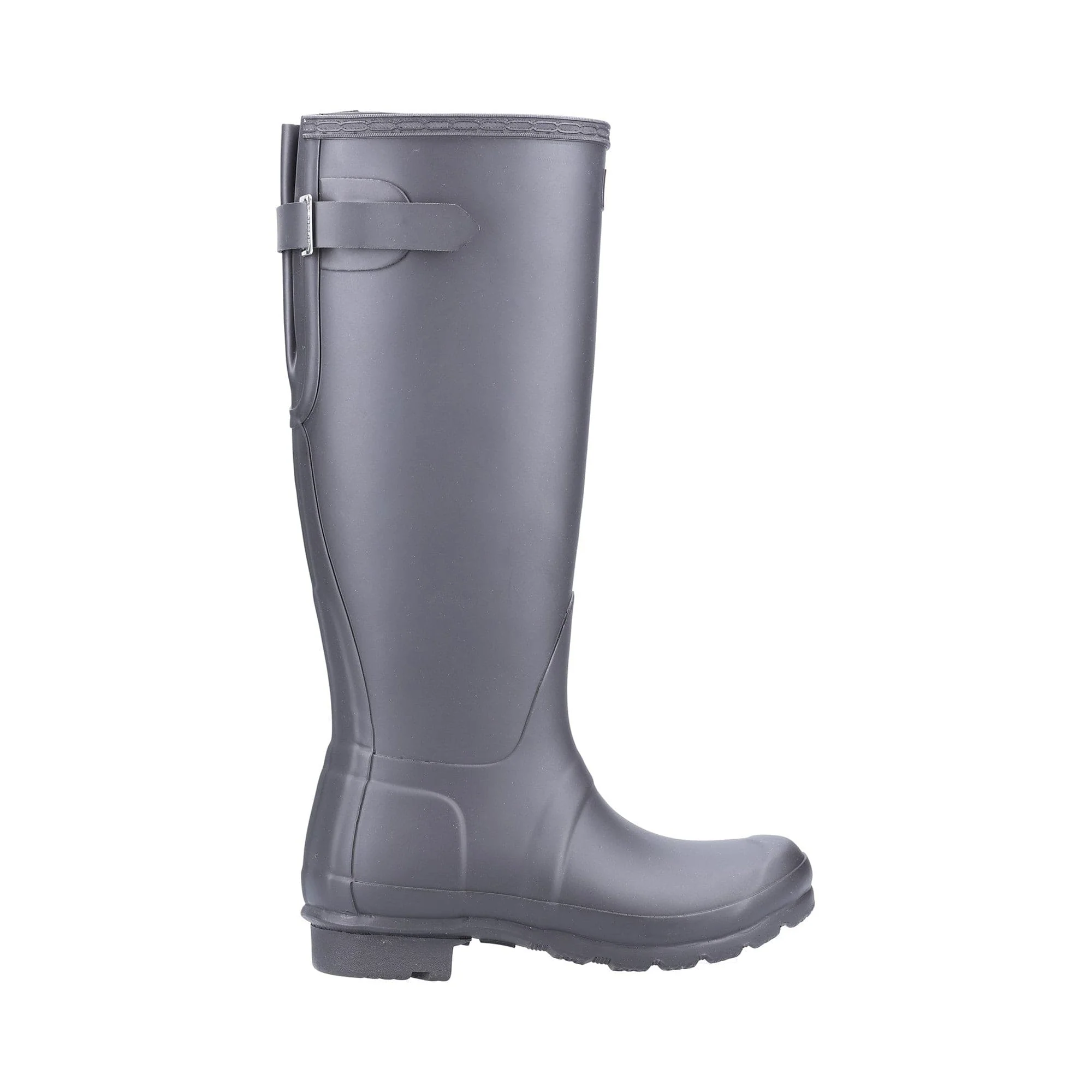 Hunter Original Tall Back Adjustable Womens Wellington Boots - Black - Image 4