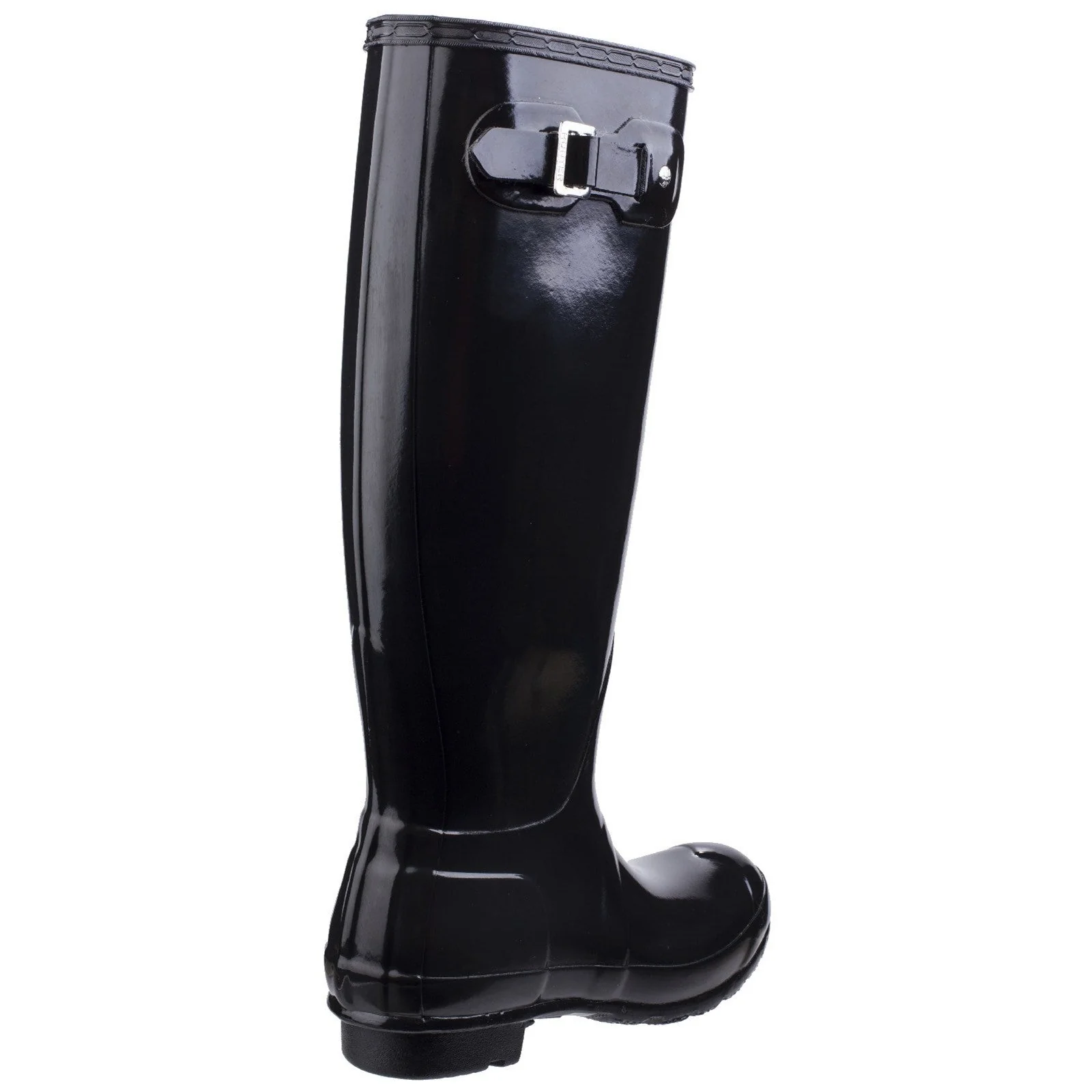 Hunter Original Tall Gloss Wellington Boots - Black - Image 2