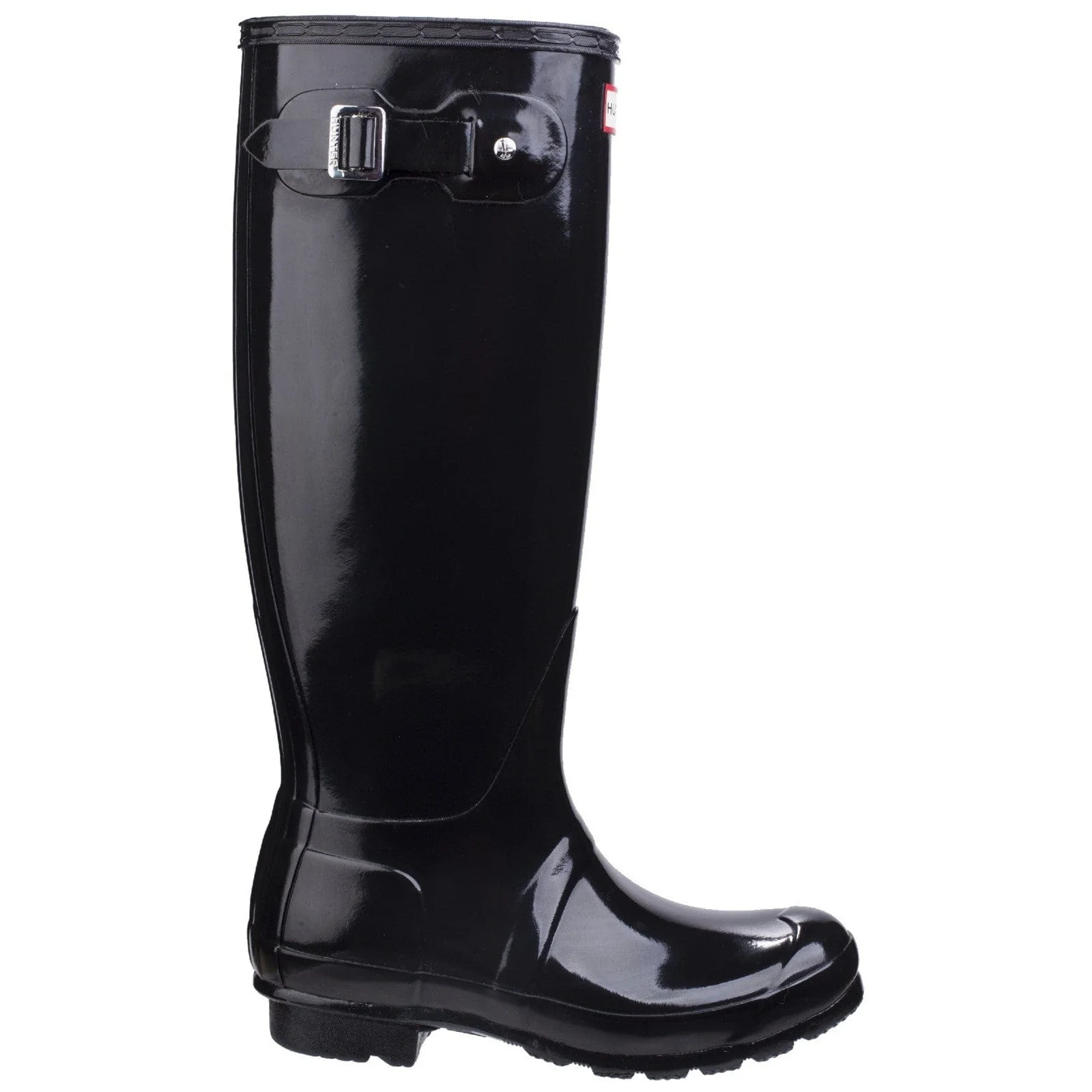 Hunter Original Tall Gloss Wellington Boots - Black - Image 5