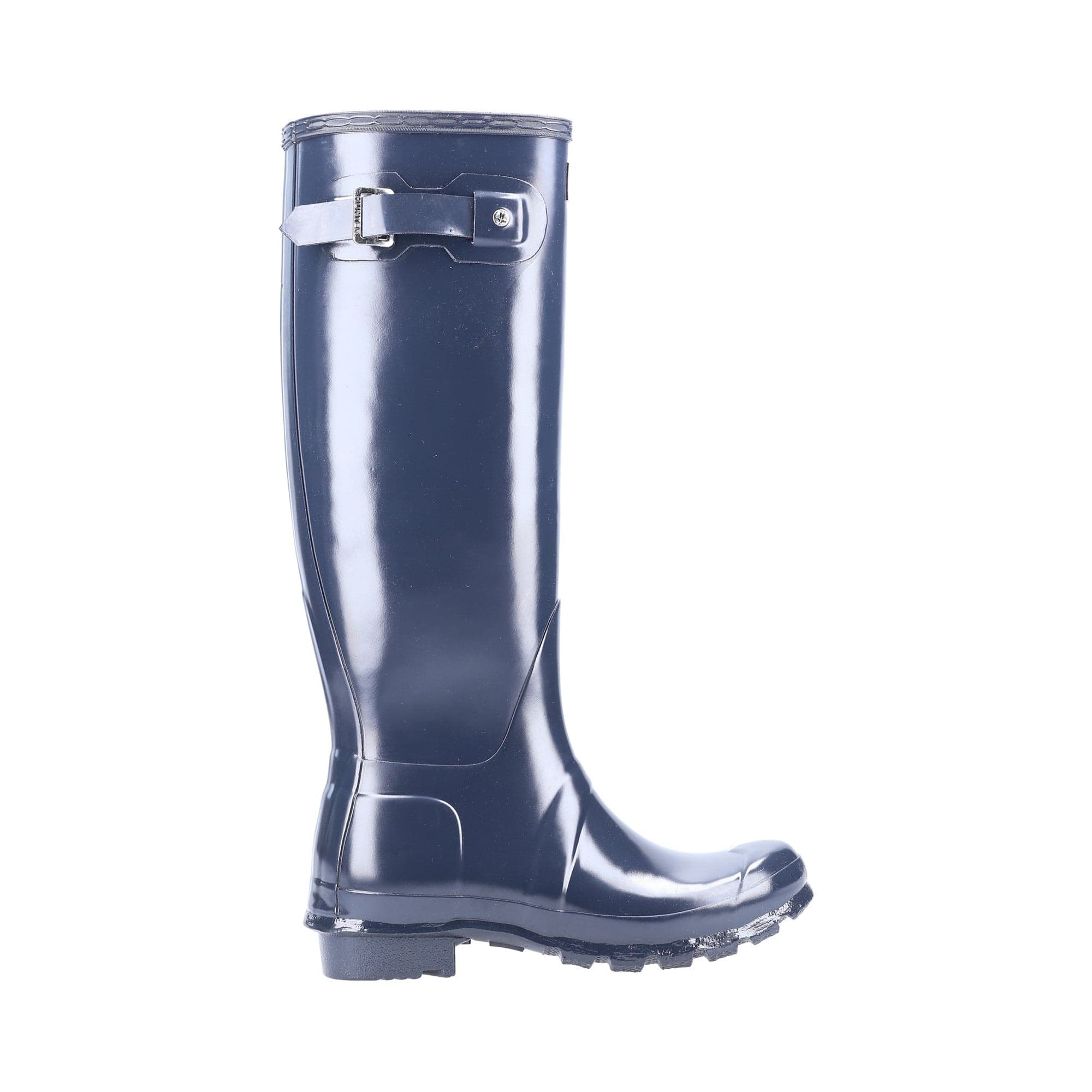 Hunter Original Tall Gloss Womens Wellington Boots - Navy - Image 4