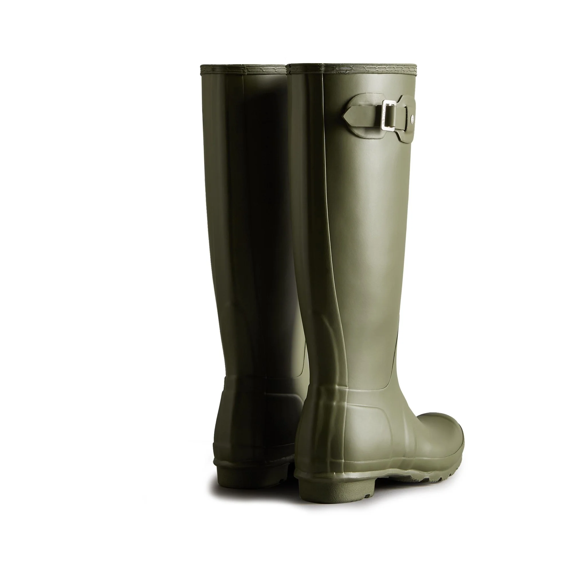 Hunter Original Tall Wellington Boots Womens - Dark Olive - Image 2