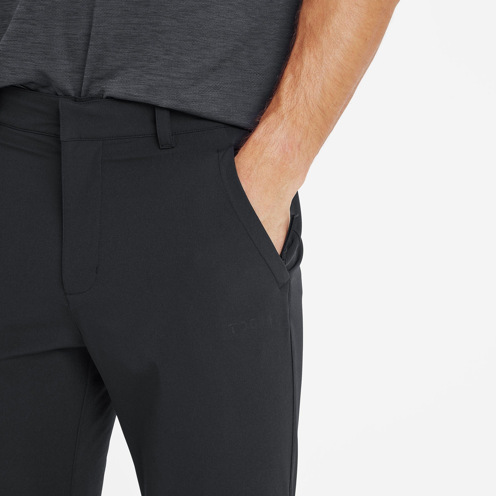 Hurstead Mens Softshell Walking Trousers Regular - Black - Image 4