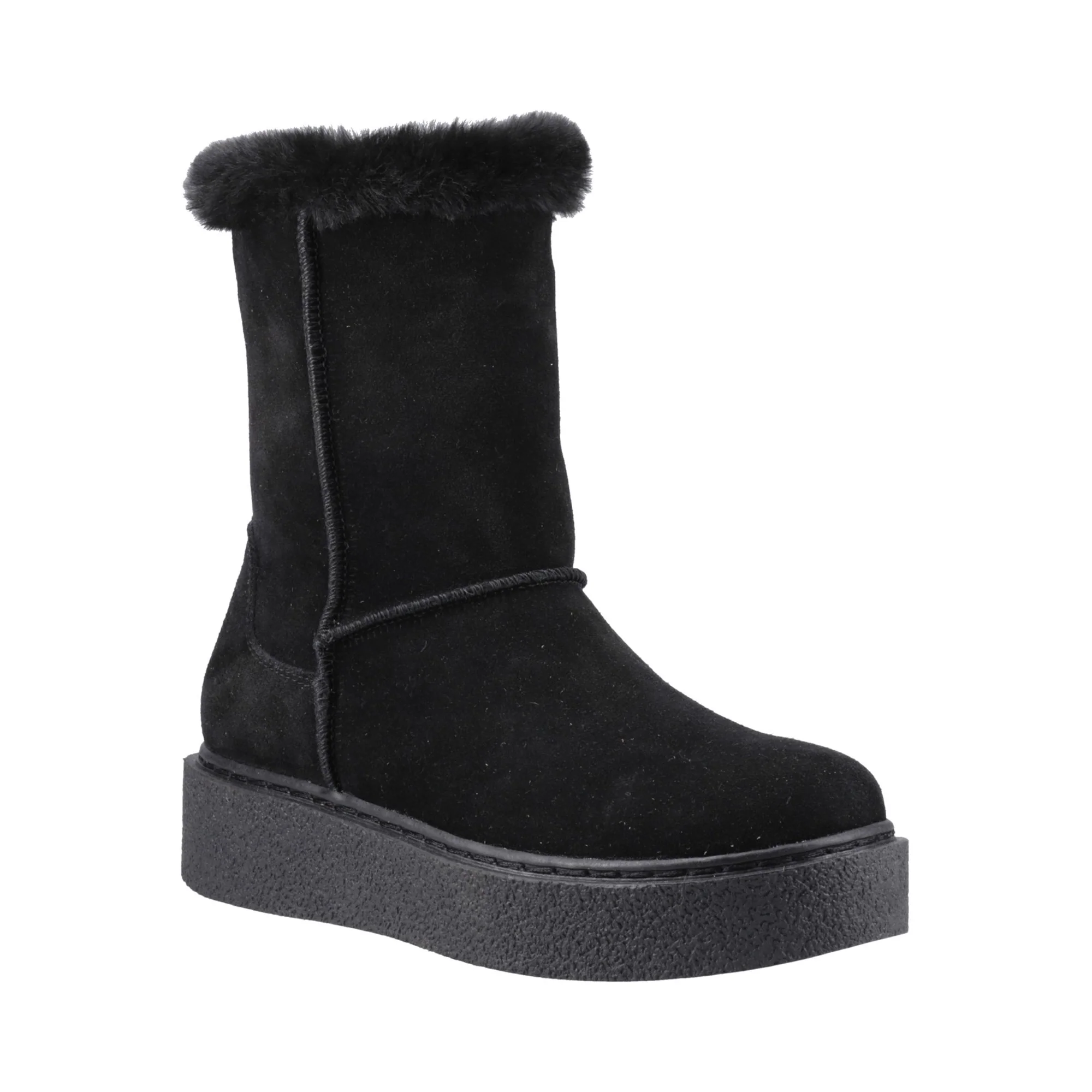 Hush Puppies Becca Mid Boot Womens - Black