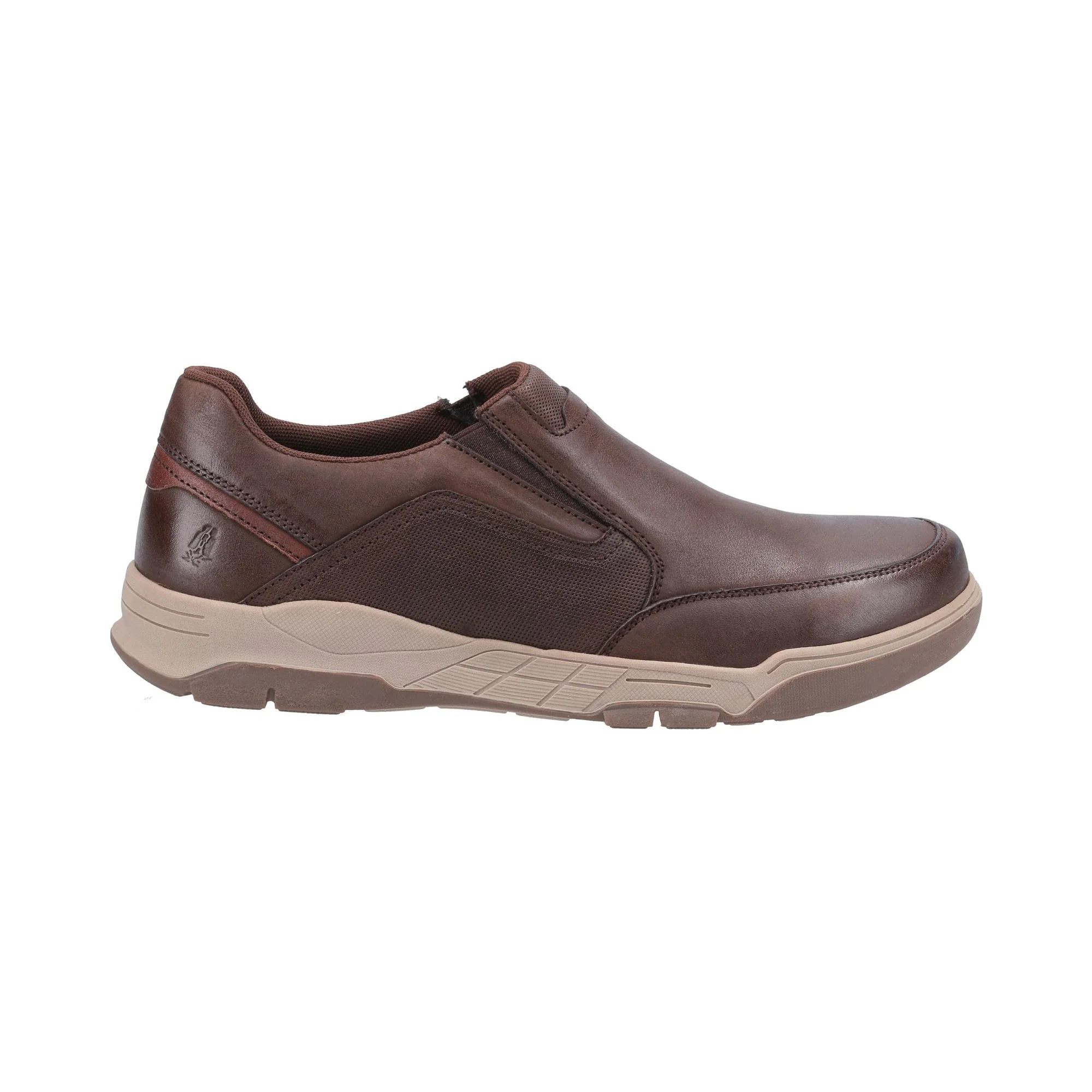 Hush Puppies Fletcher Mens Shoe - Coffee - Image 4