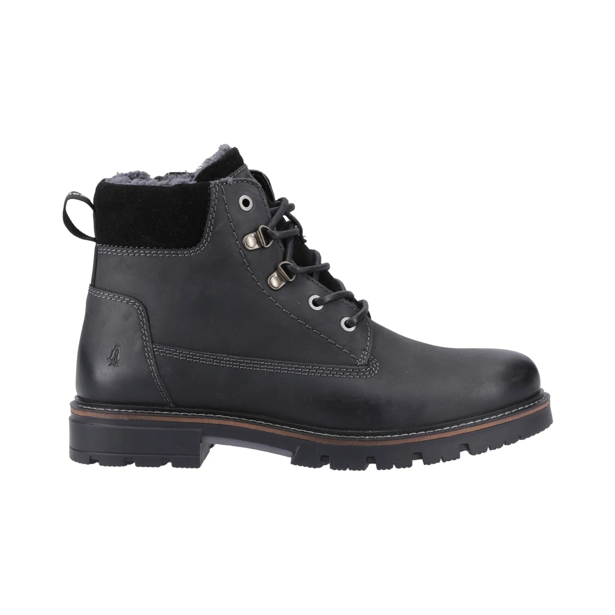 Hush Puppies Pier Shearling Lace Boot Mens - Black - Image 4