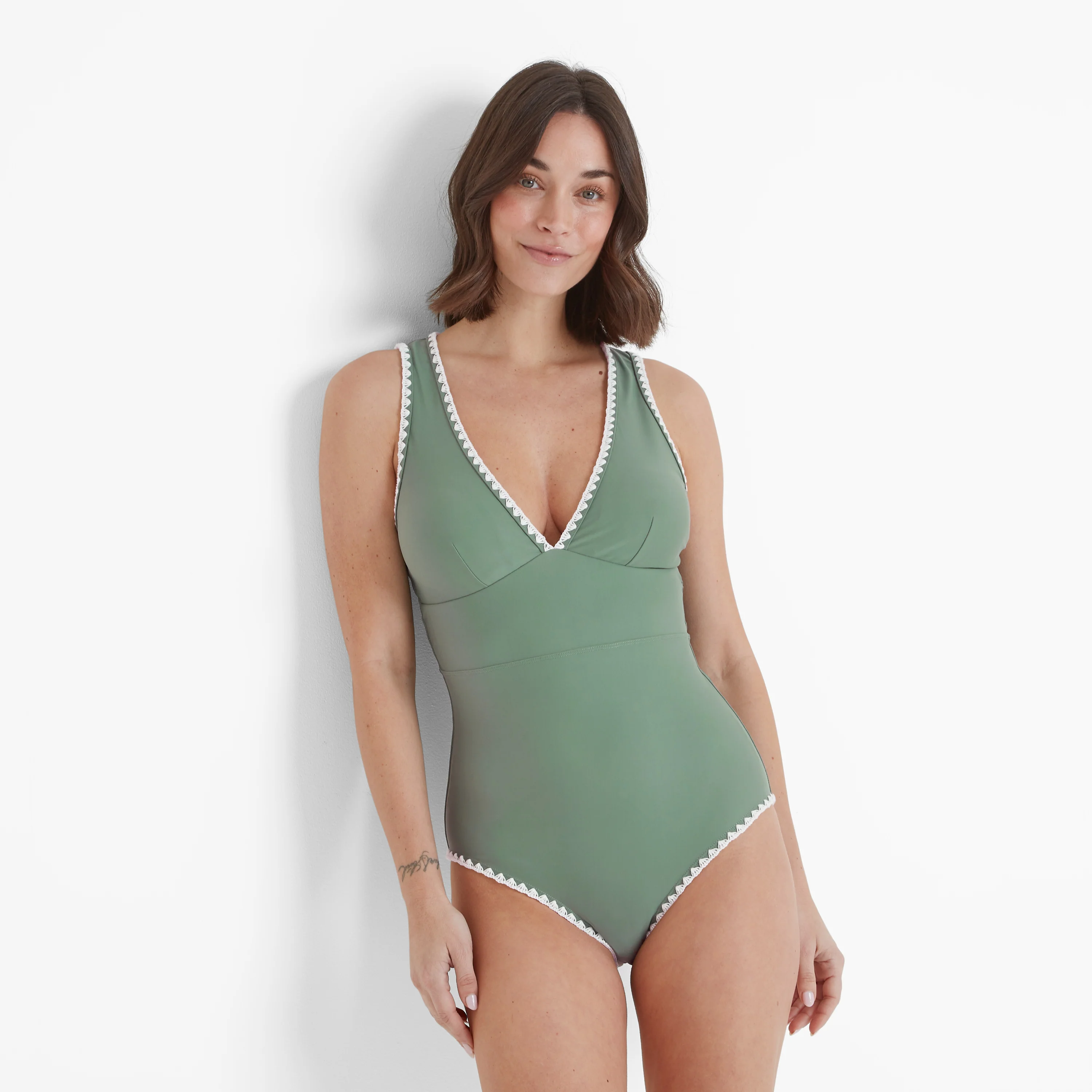 India Womens Swimsuit - Light Forest - Image 4