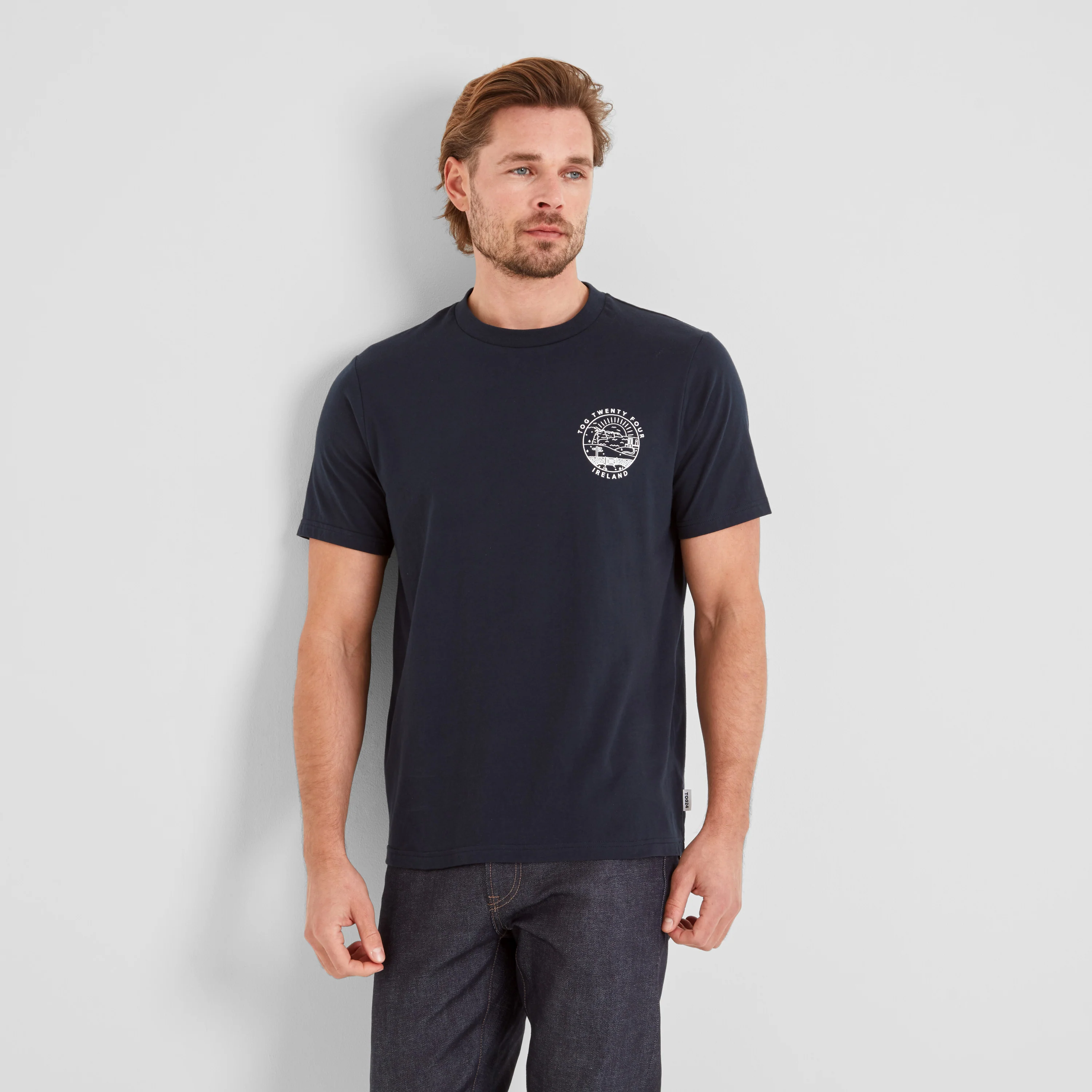 Ireland Mens 100% Cotton T-Shirt - Dark Indigo - Image 2