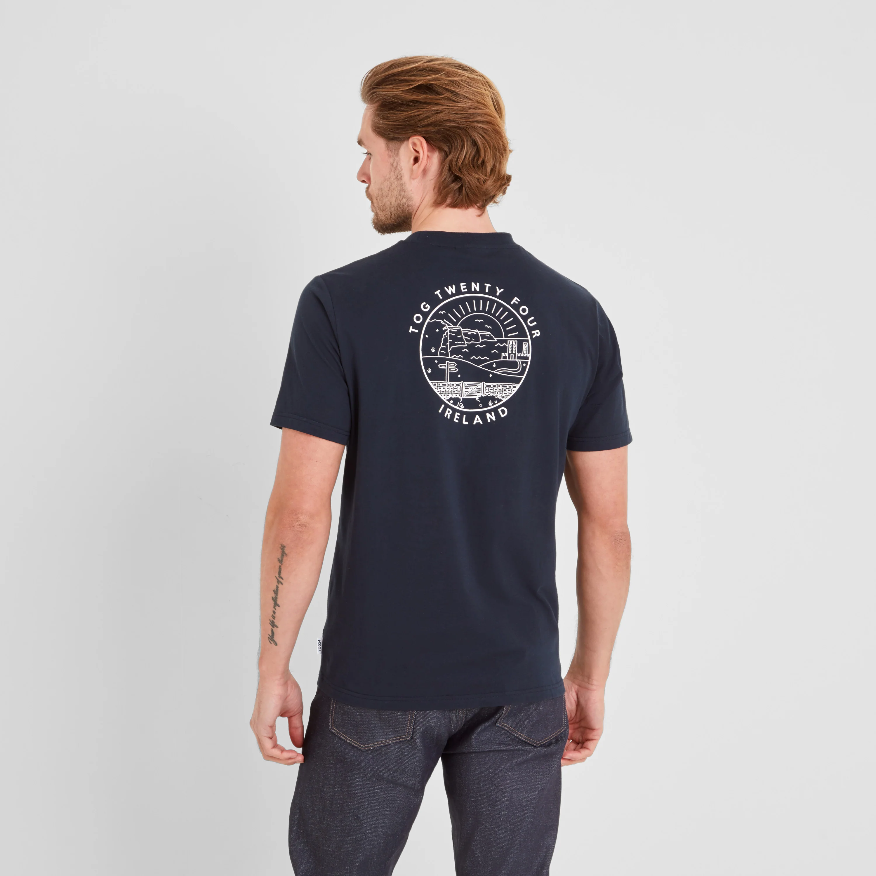 Ireland Mens 100% Cotton T-Shirt - Dark Indigo - Image 3