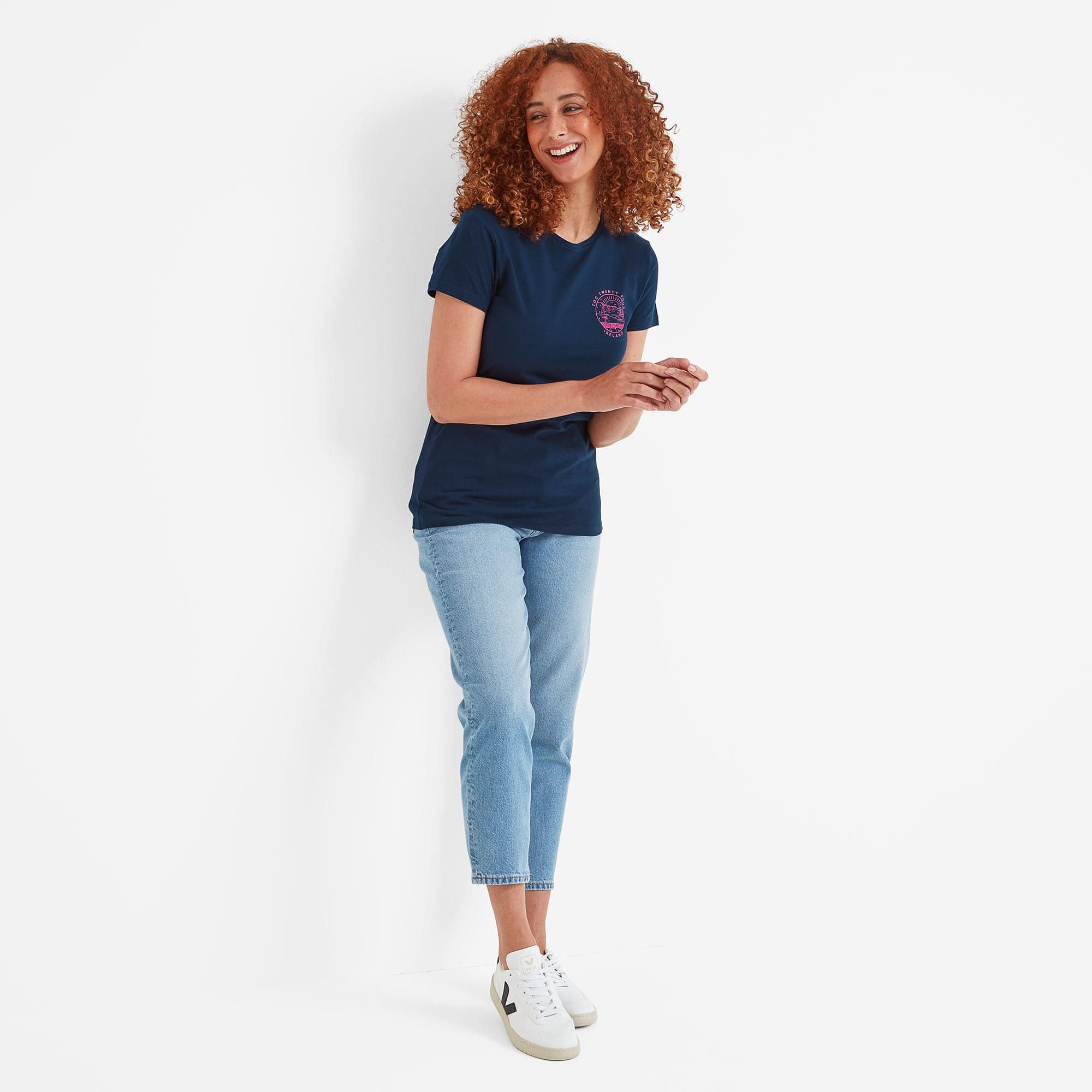 Ireland Womens 100% Cotton T-Shirt - Starry Night - Image 3
