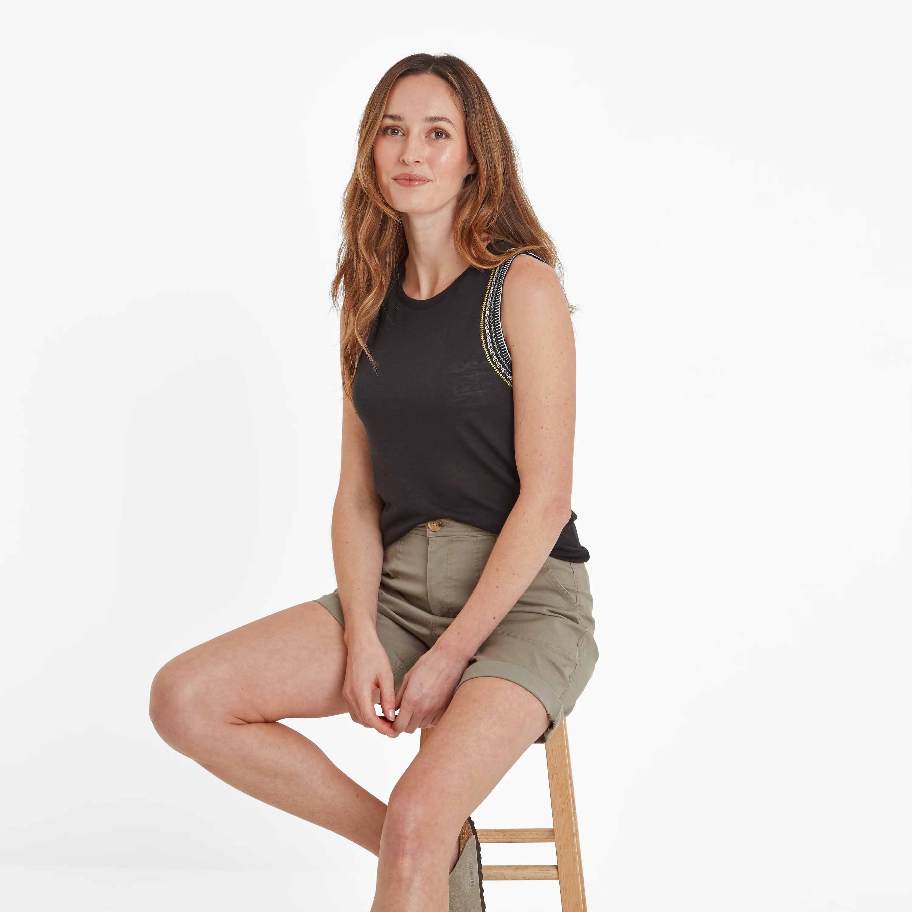 Iris Womens Vest - Washed Black - Image 7