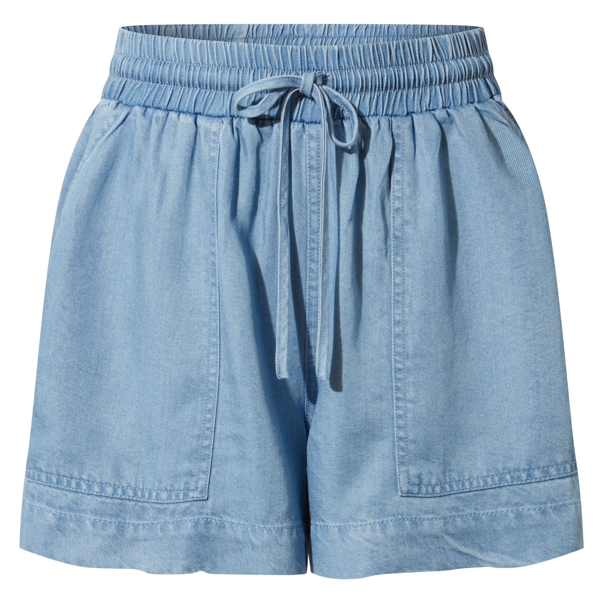 Jessia Womens Tencel Lyocel Shorts - Faded Indigo - Image 6