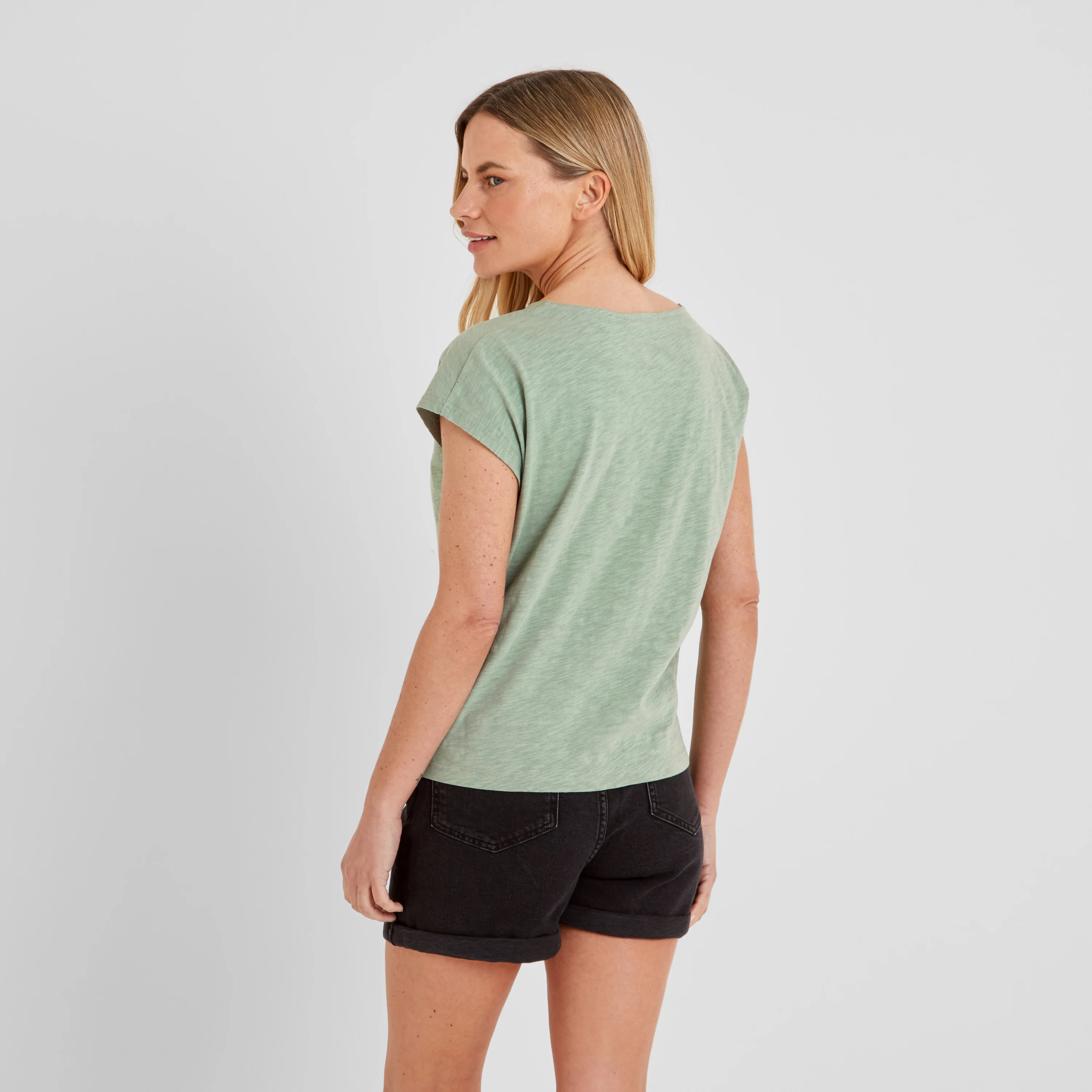 Justine Womens T-Shirt - Pistachio - Image 3