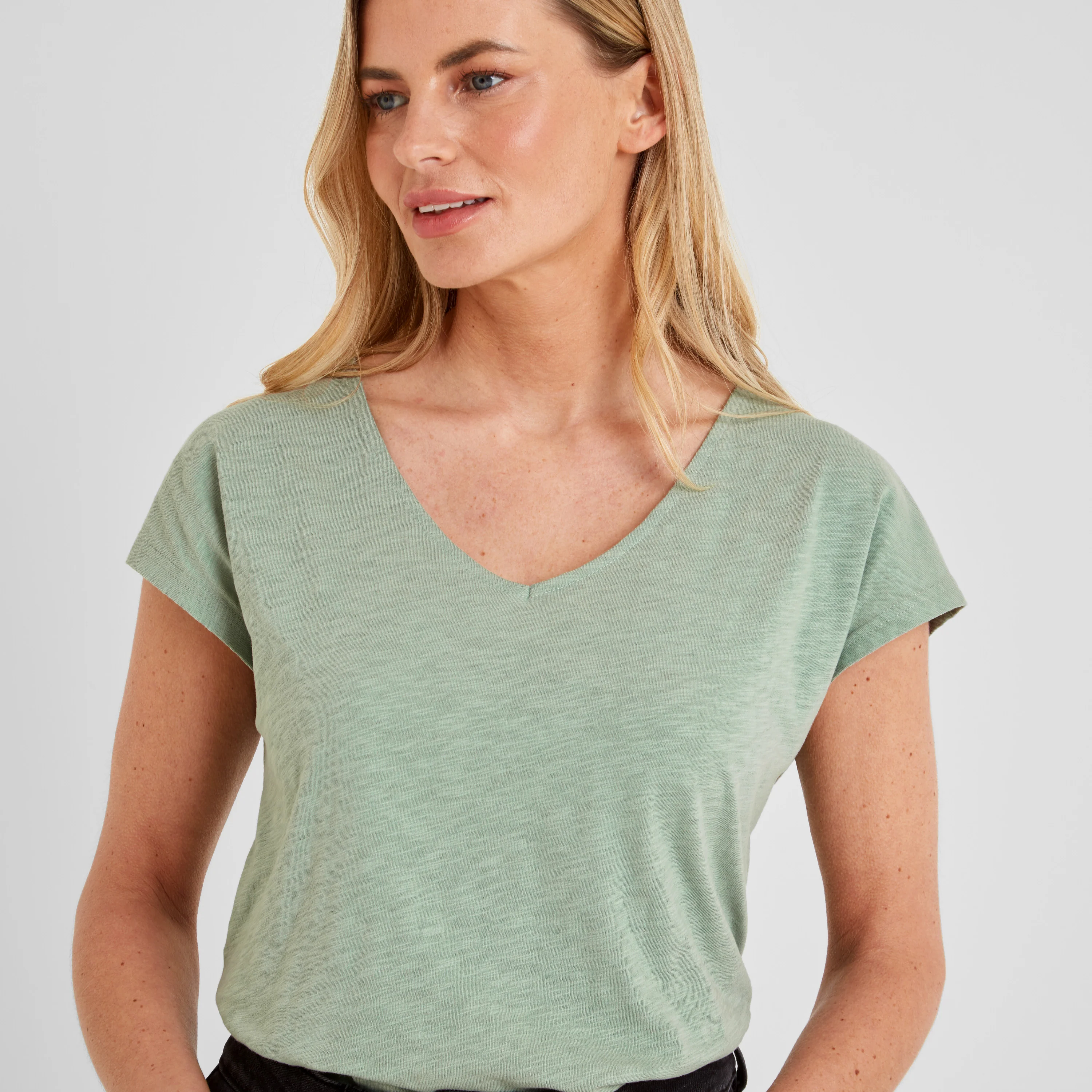 Justine Womens T-Shirt - Pistachio - Image 5