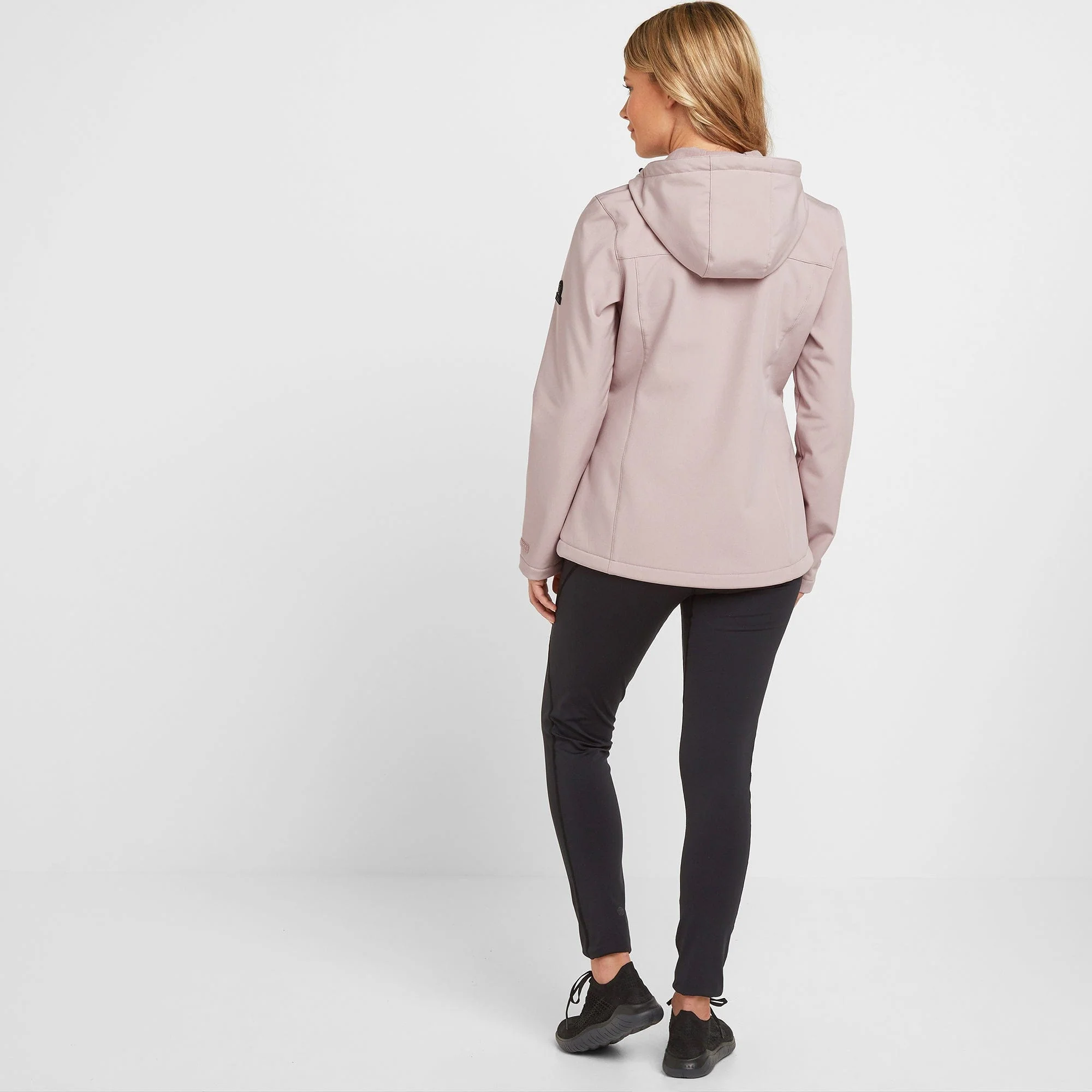 Keld Womens Shower Resistant Hooded Softshell Jacket - Dusky Pink - Image 5