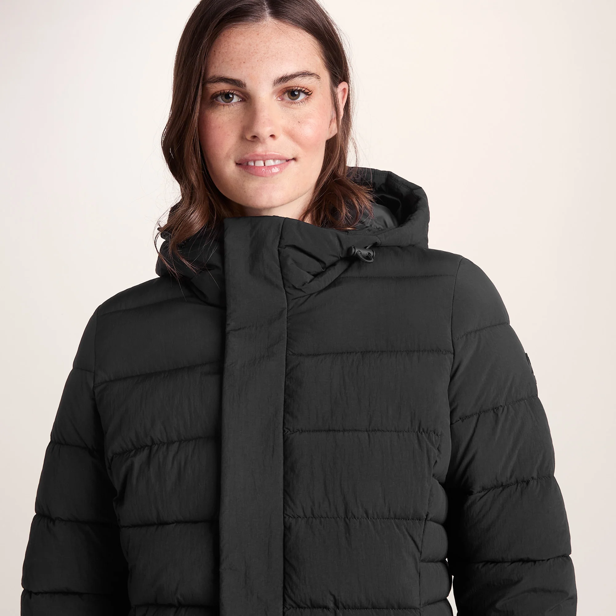 Kirkham Womens Long Shower Resistant Insulated Jacket - Black - Image 6