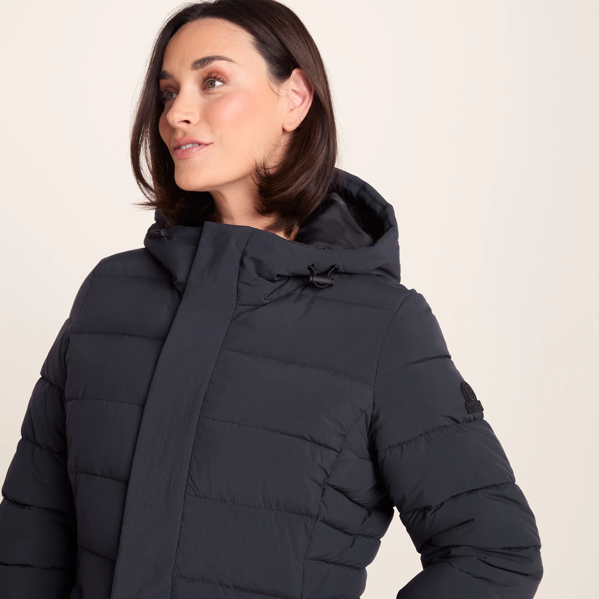 Kirkham Womens Long Shower Resistant Insulated Jacket - Dark Indigo - Image 5