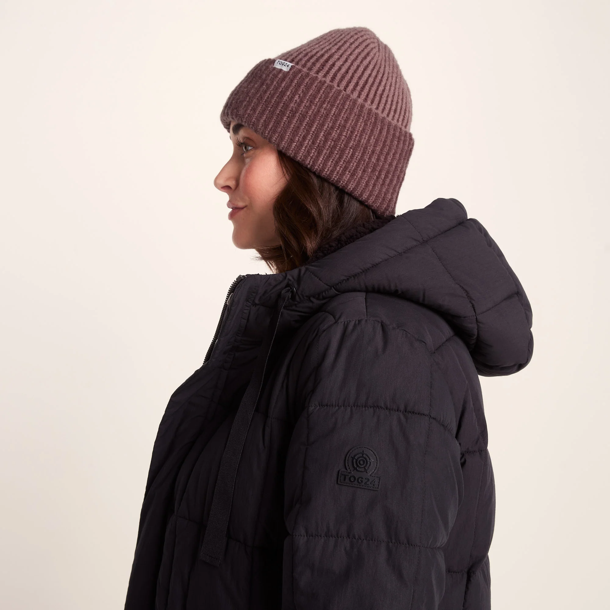 Kiryan Knit Hat - Mauve - Image 2