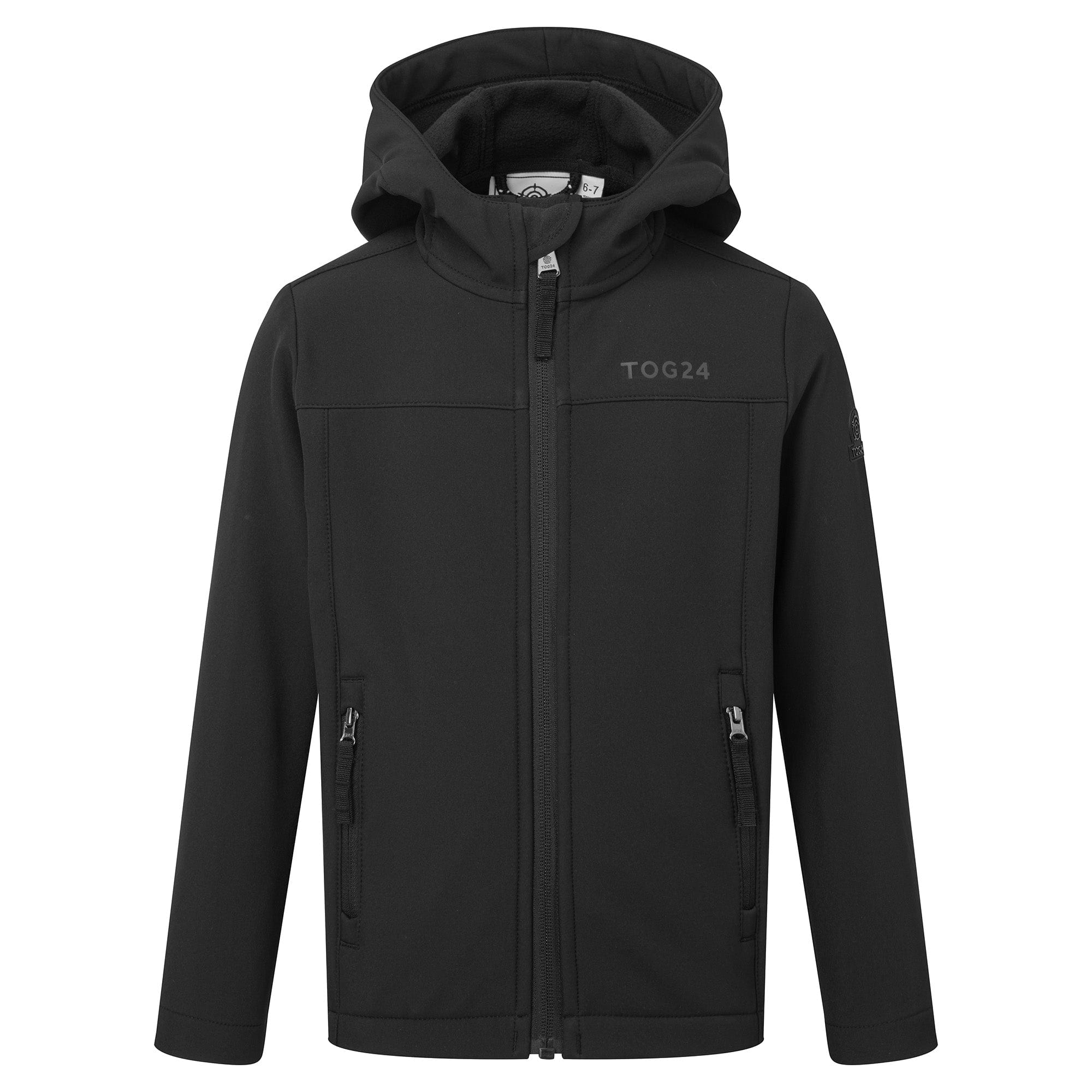 Koroma Kids Softshell Hooded Jacket - Black - Image 6