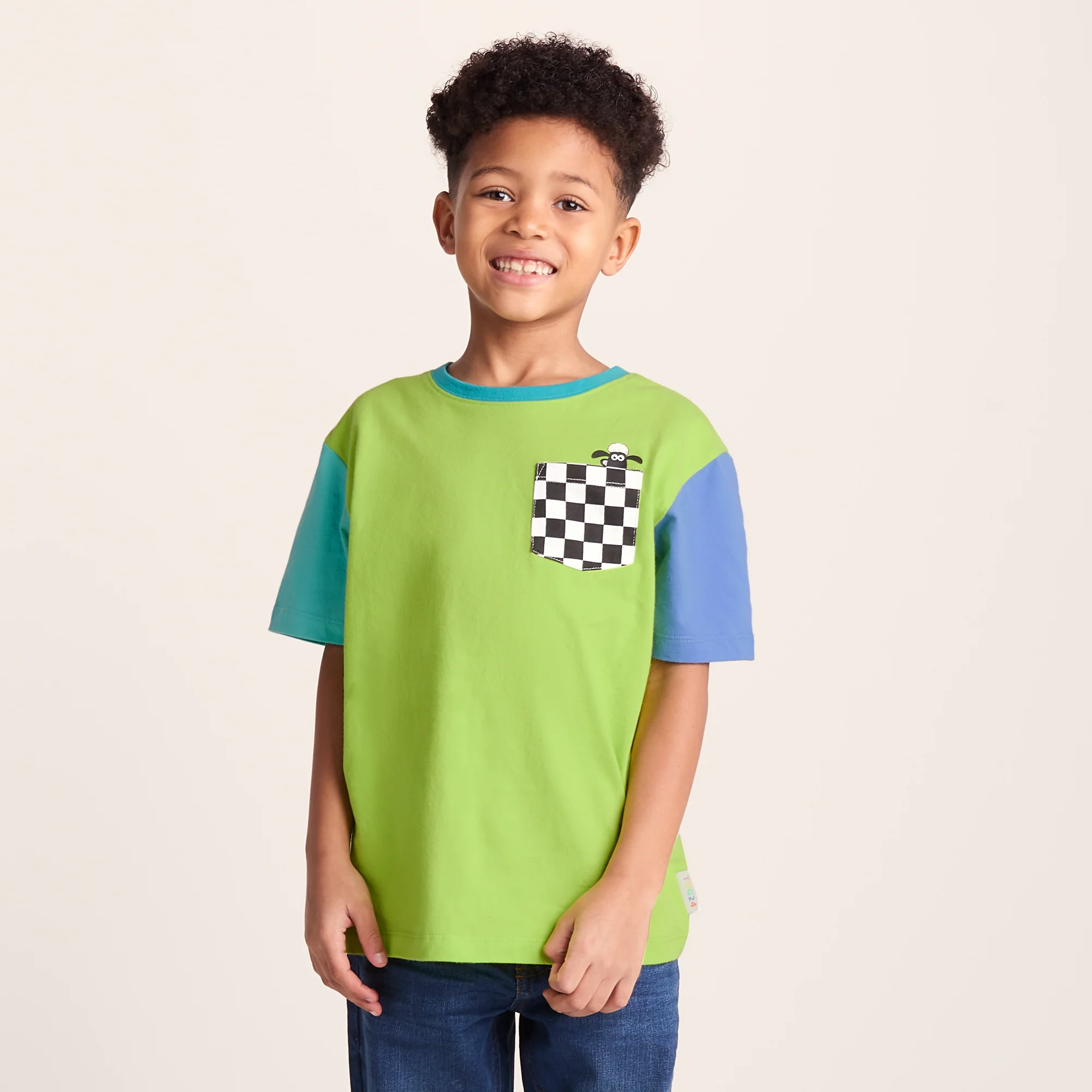 Ladoum Kids Shaun the Sheep T-Shirt - Lime Green