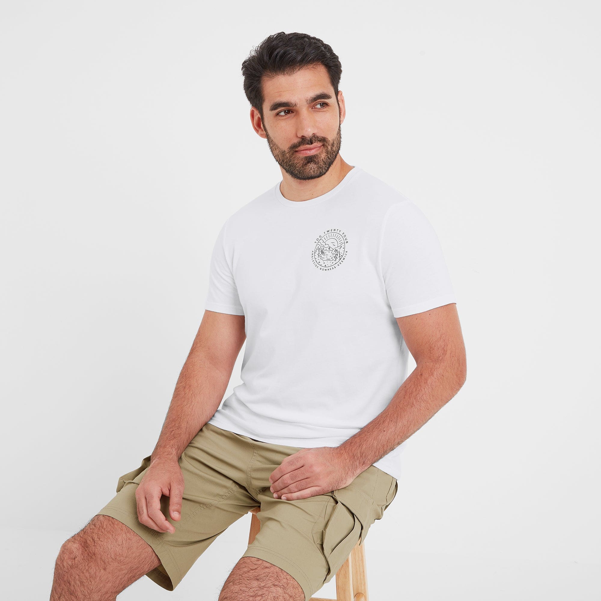 Lakes Mens 100% Cotton Supersoft T-Shirt - White - Image 7