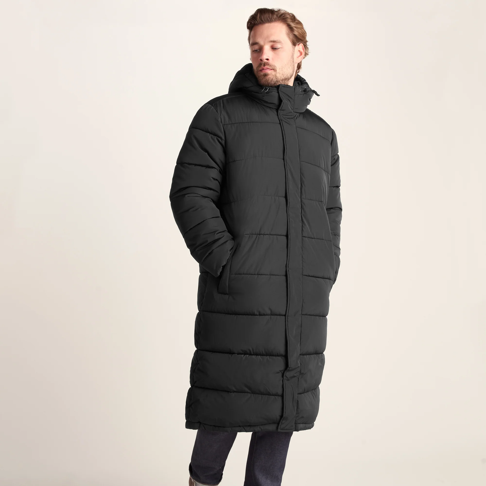 Langrick Mens Long Insulated Jacket - Black - Image 3