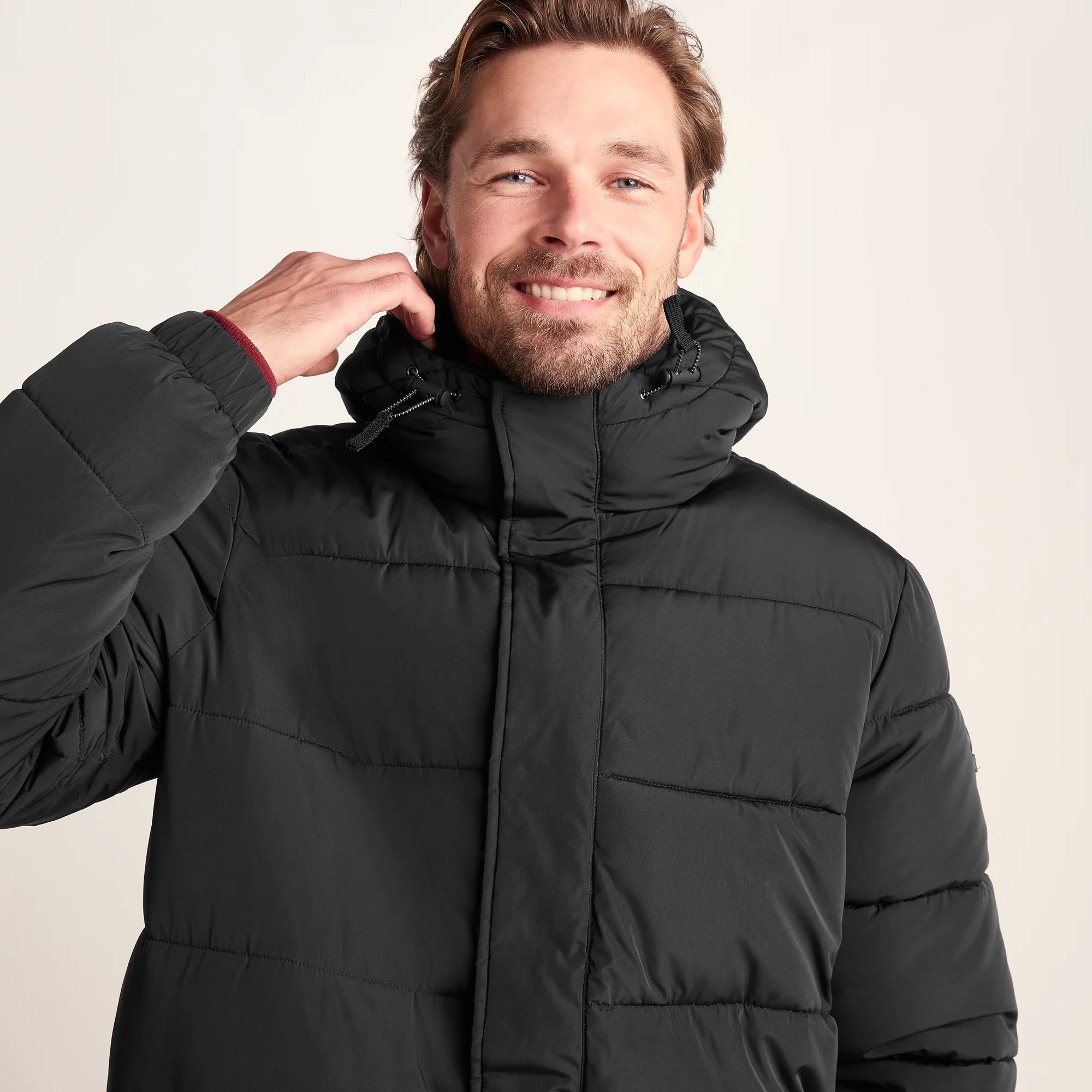 Langrick Mens Long Insulated Jacket - Black - Image 6