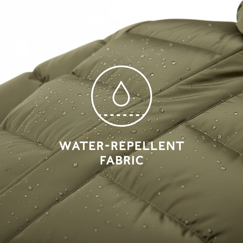 Langrick Mens Long Insulated Jacket - Khaki - Image 8