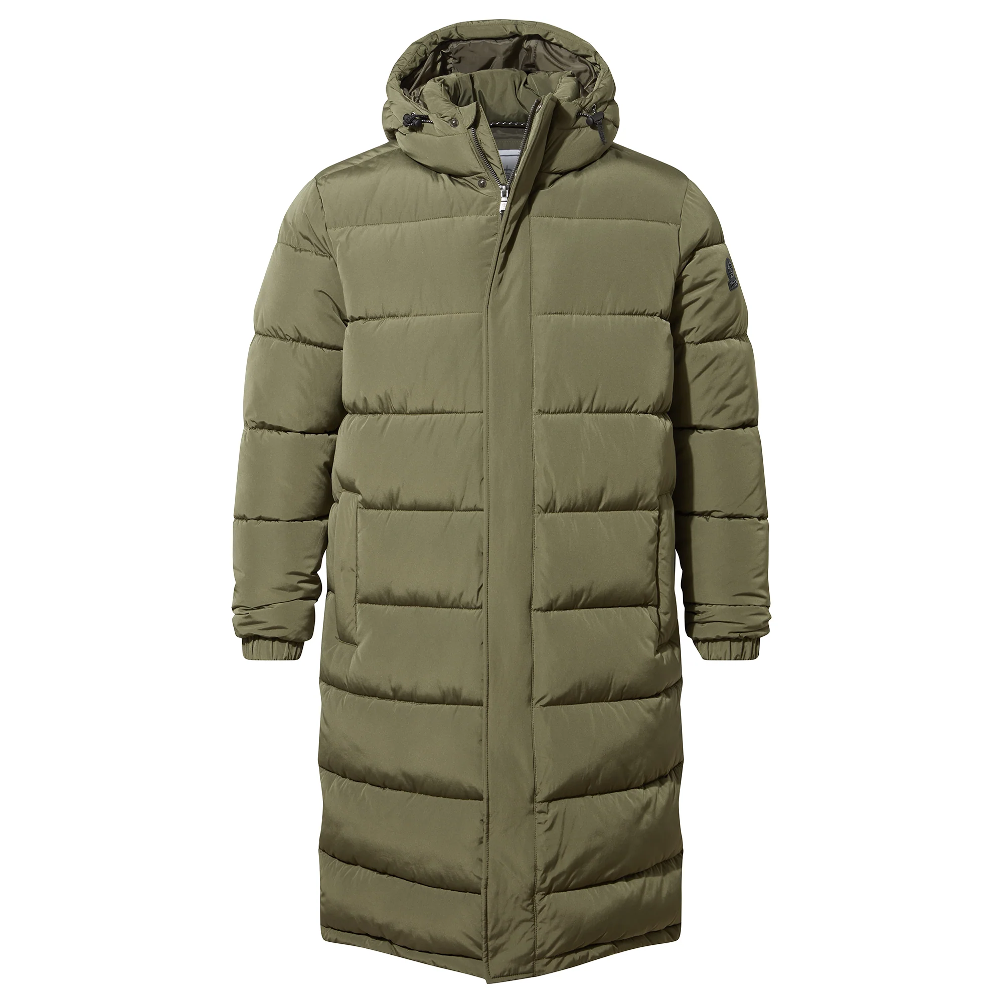 Langrick Mens Long Insulated Jacket - Khaki - Image 9