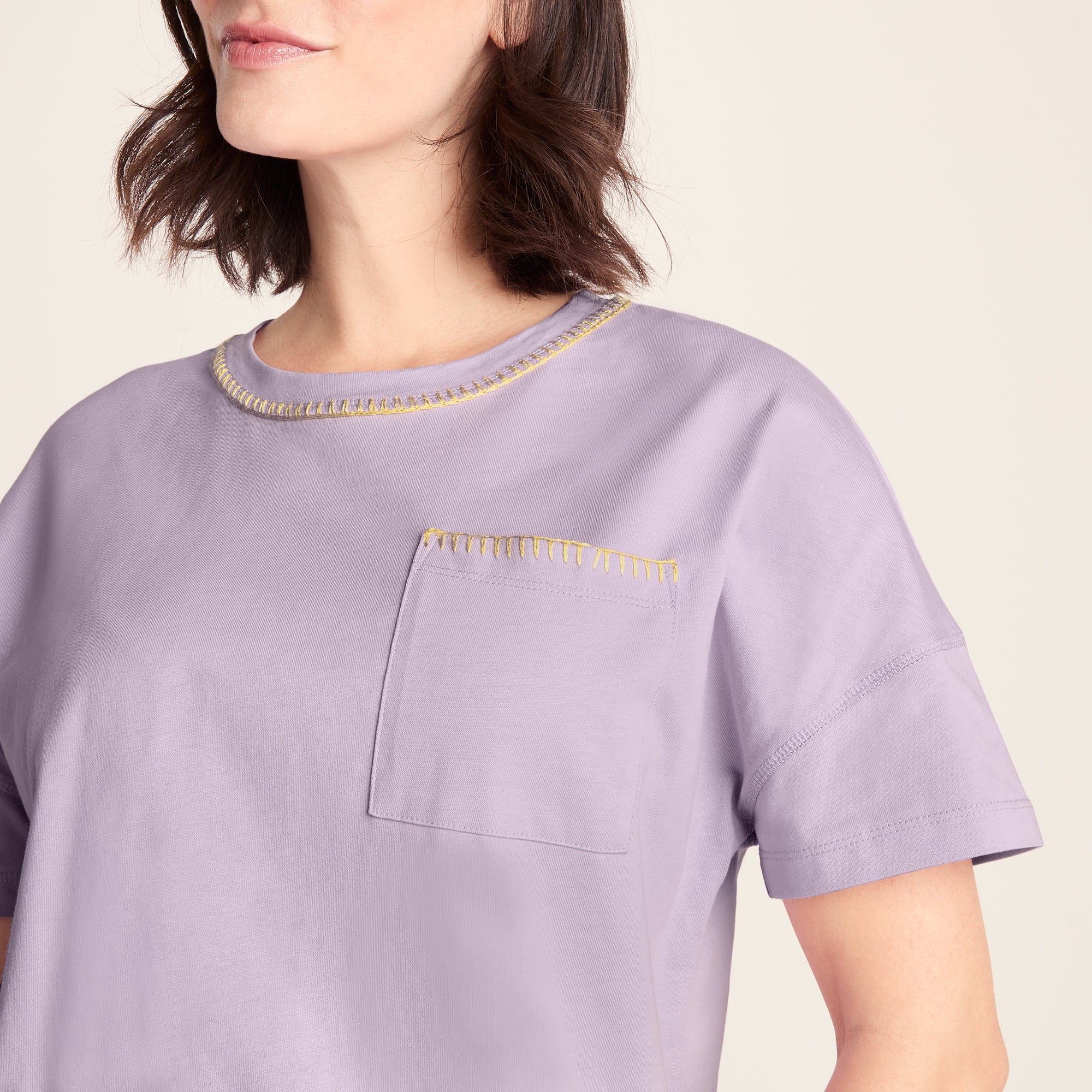 Laurie Womens 100% Cotton Supersoft Boxy Fit T-Shirt - Lilac Blossom - Image 5