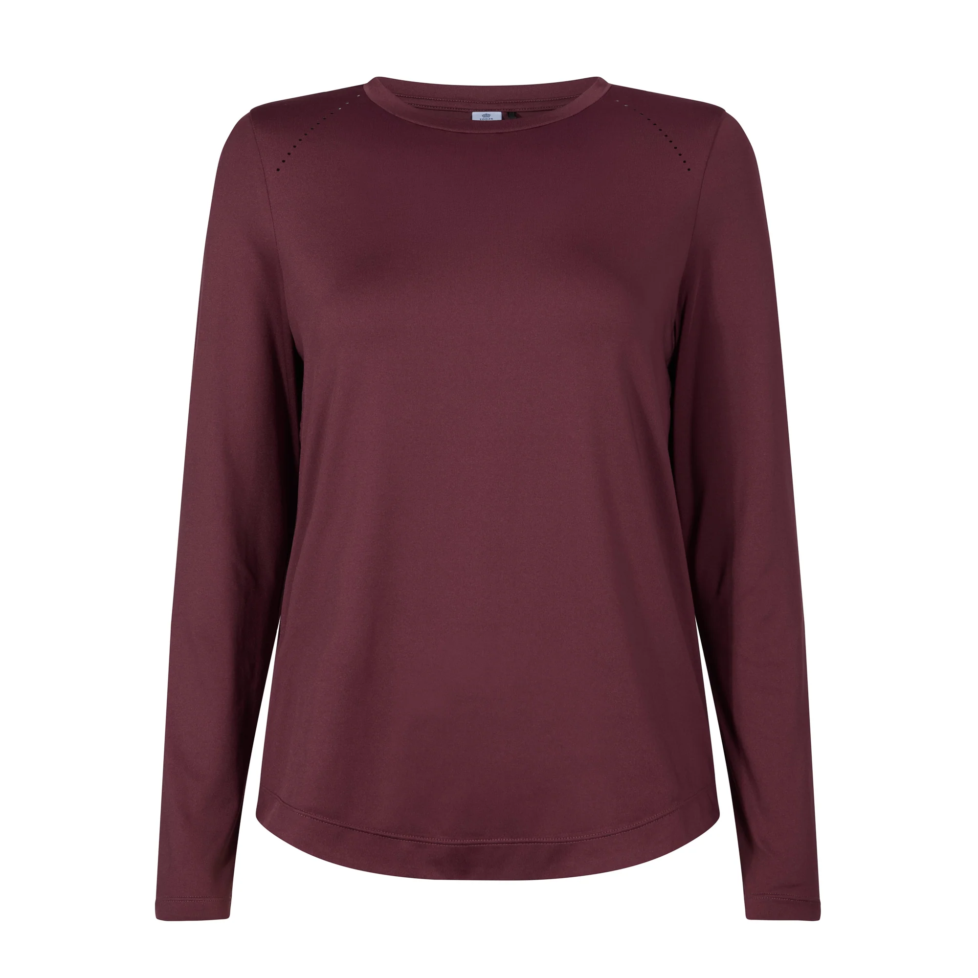 Leonie Womens Long Sleeve Performance Top - Black Raspberry - Image 6