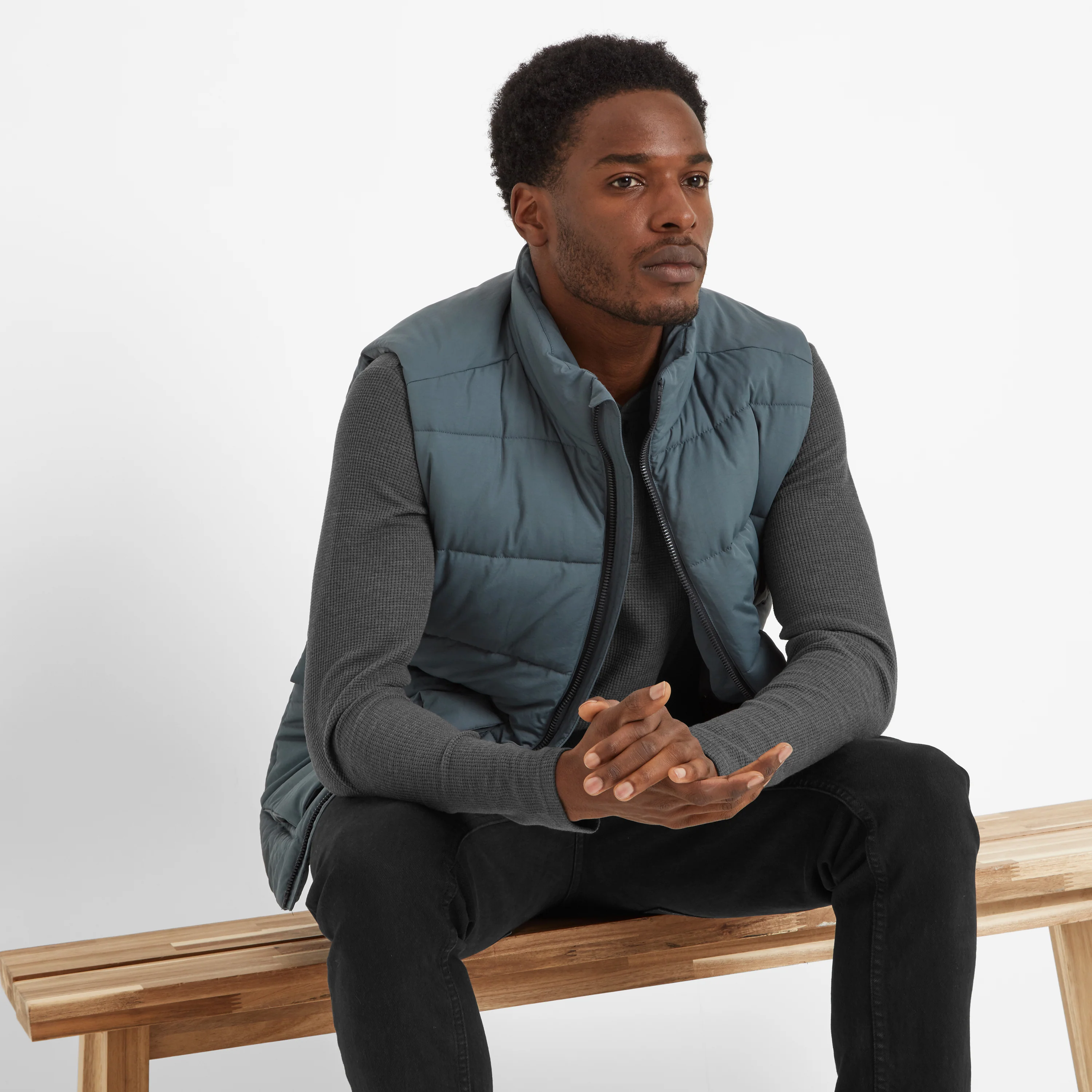 Lomax Mens Padded Gilet - Graphite - Image 4