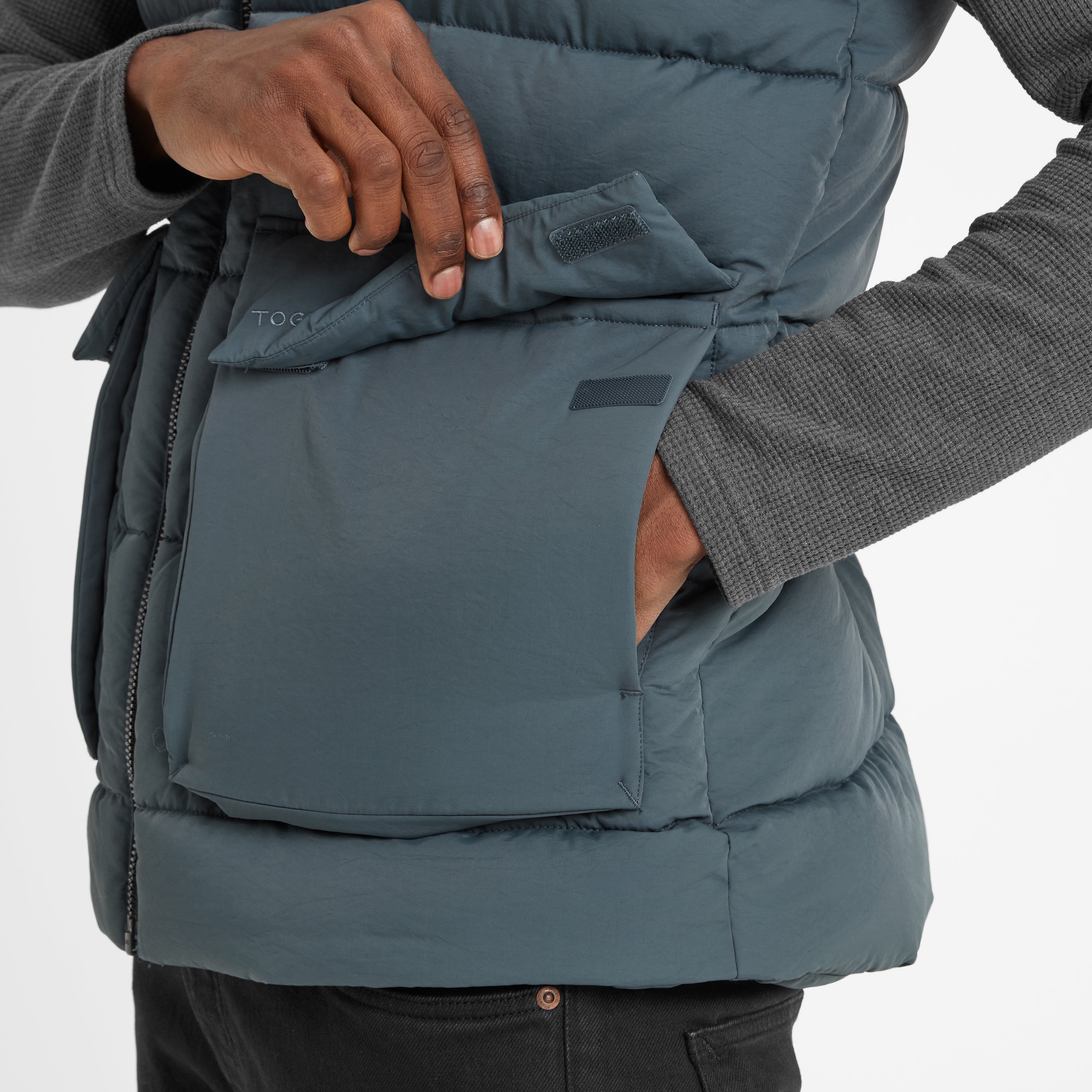 Lomax Mens Padded Gilet - Graphite - Image 6