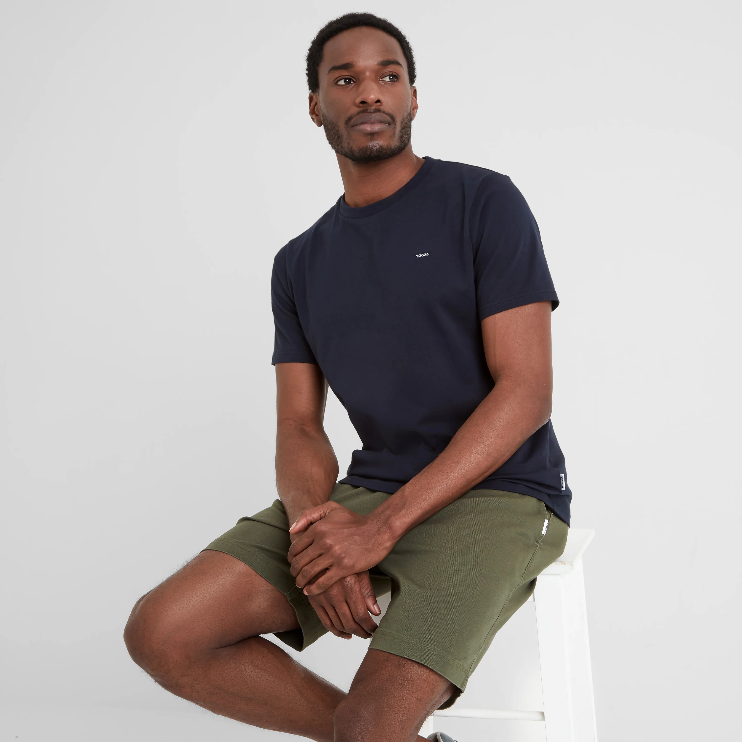 Loredo Mens Cotton Blend Shorts - Forage Green - Image 2