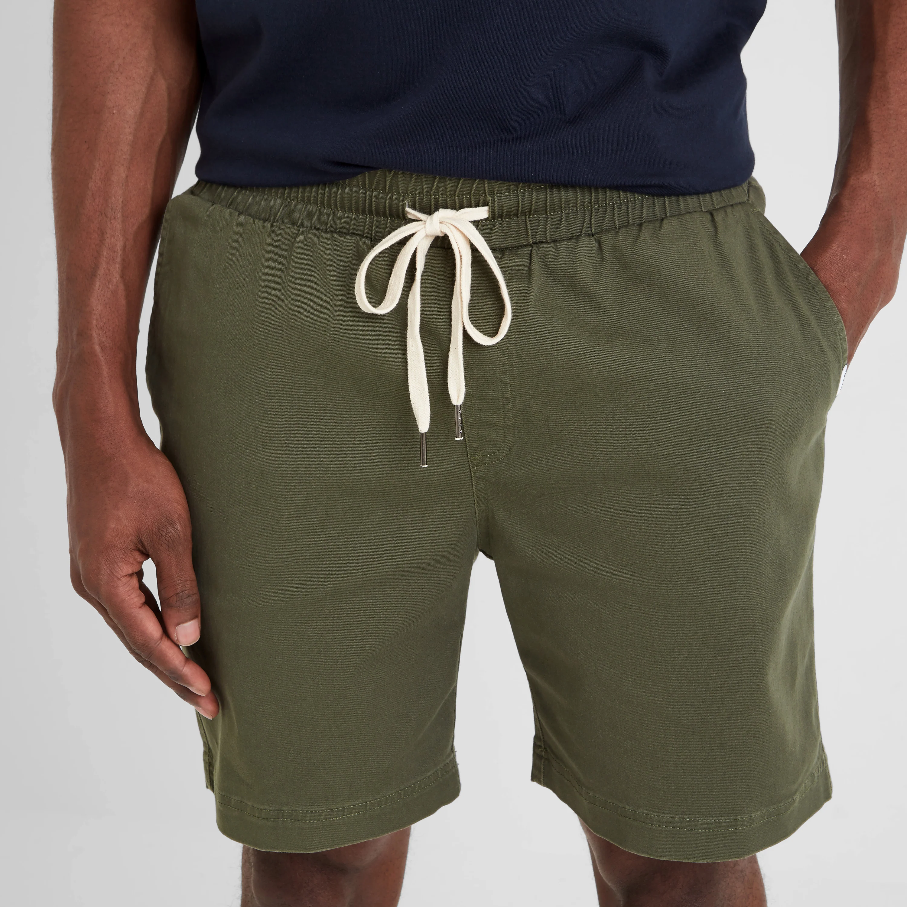 Loredo Mens Cotton Blend Shorts - Forage Green - Image 3