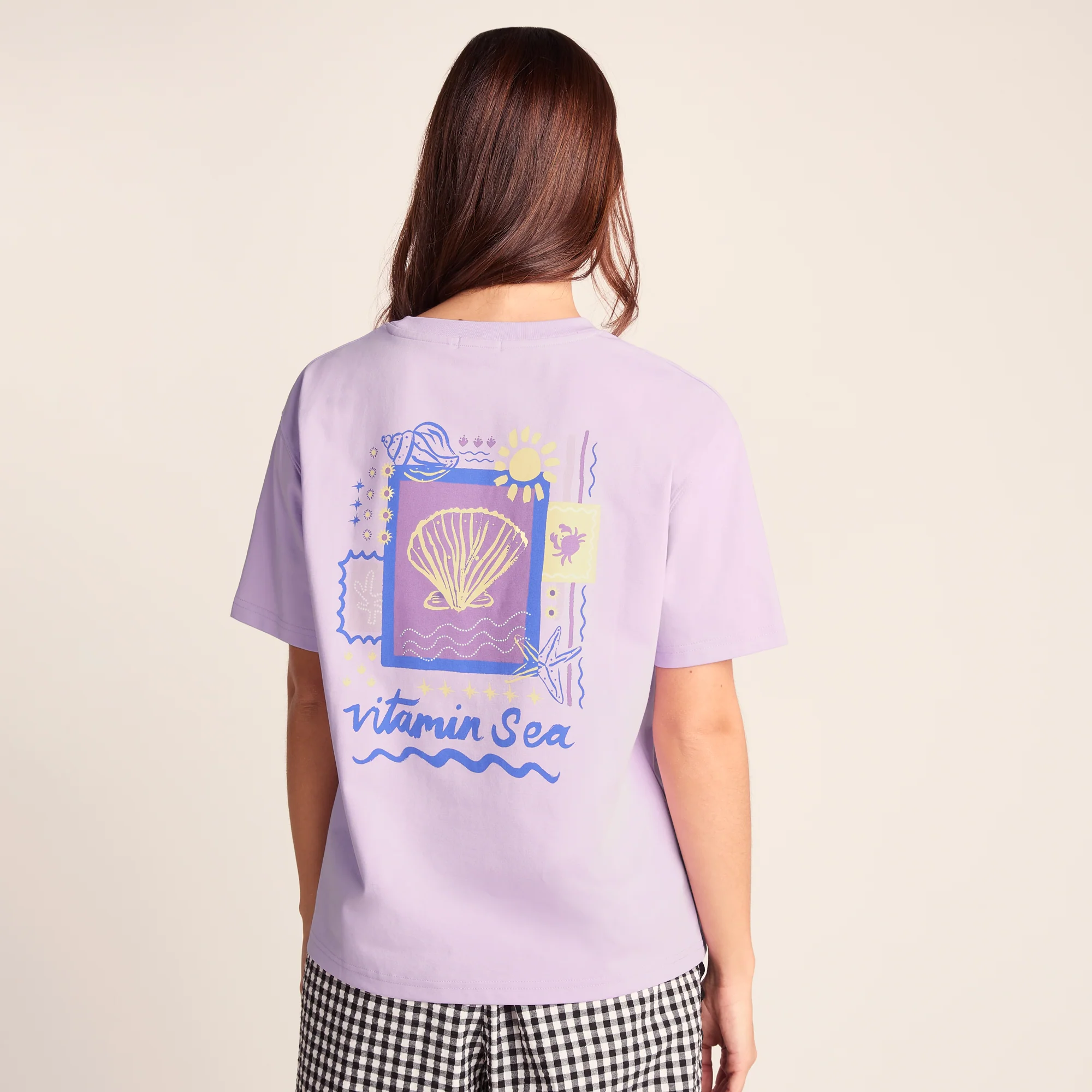 Lupin Womens Relaxed Fit Supersoft Emmy Lupin T-Shirt -  Lilac Blossom - Image 3