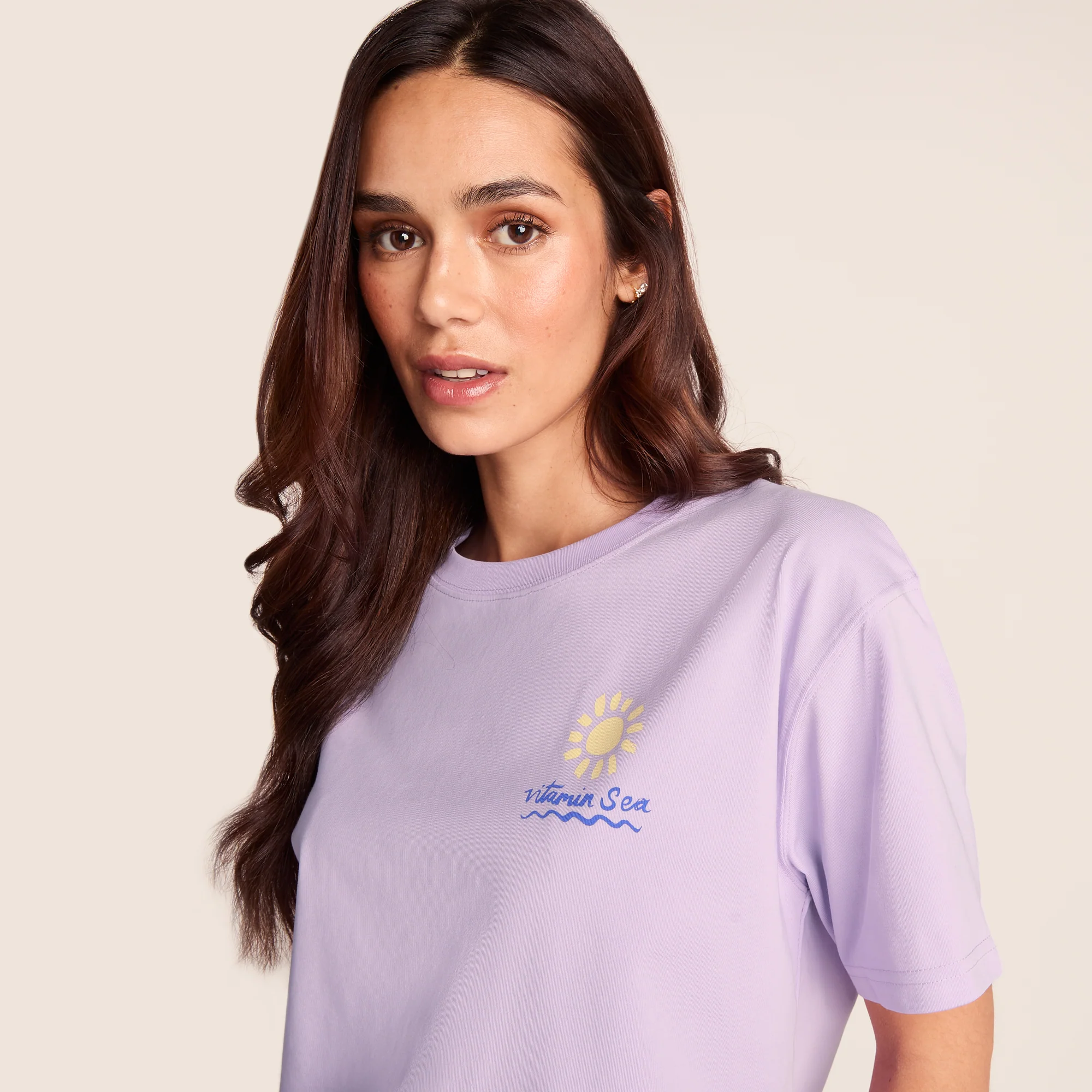 Lupin Womens Relaxed Fit Supersoft Emmy Lupin T-Shirt -  Lilac Blossom - Image 5