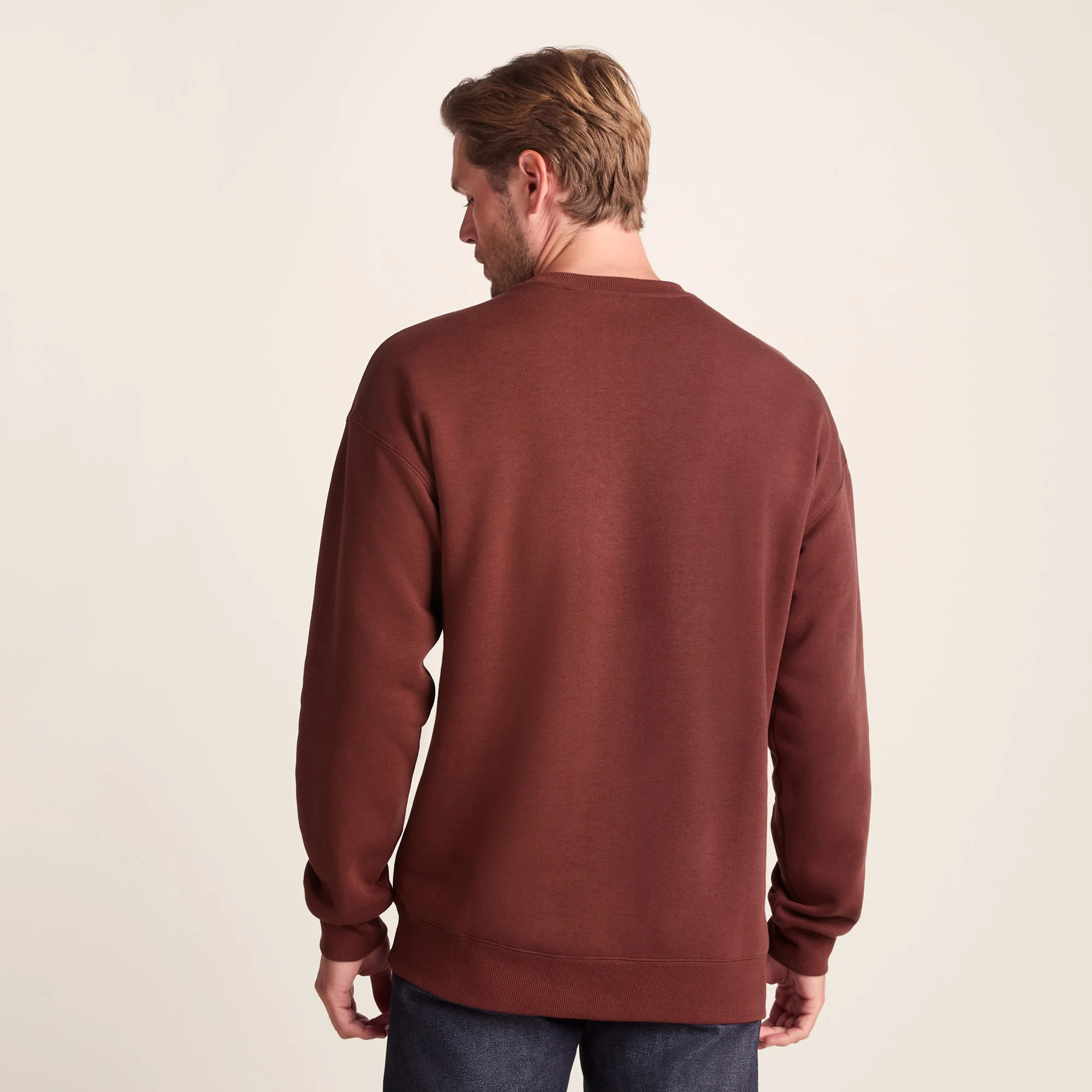 Lytham Mens Supersoft Sweat - Port - Image 4