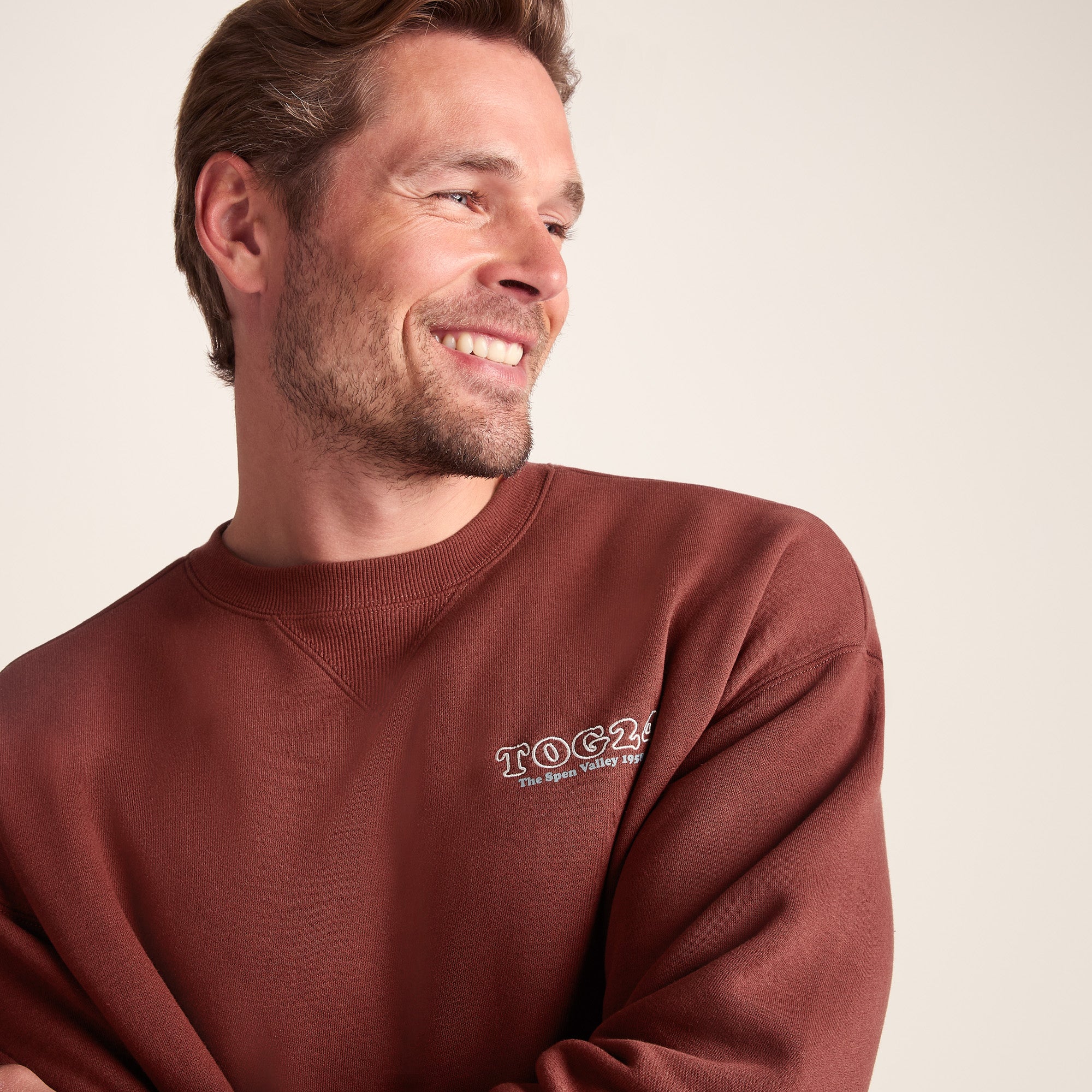 Lytham Mens Supersoft Sweat - Port - Image 5