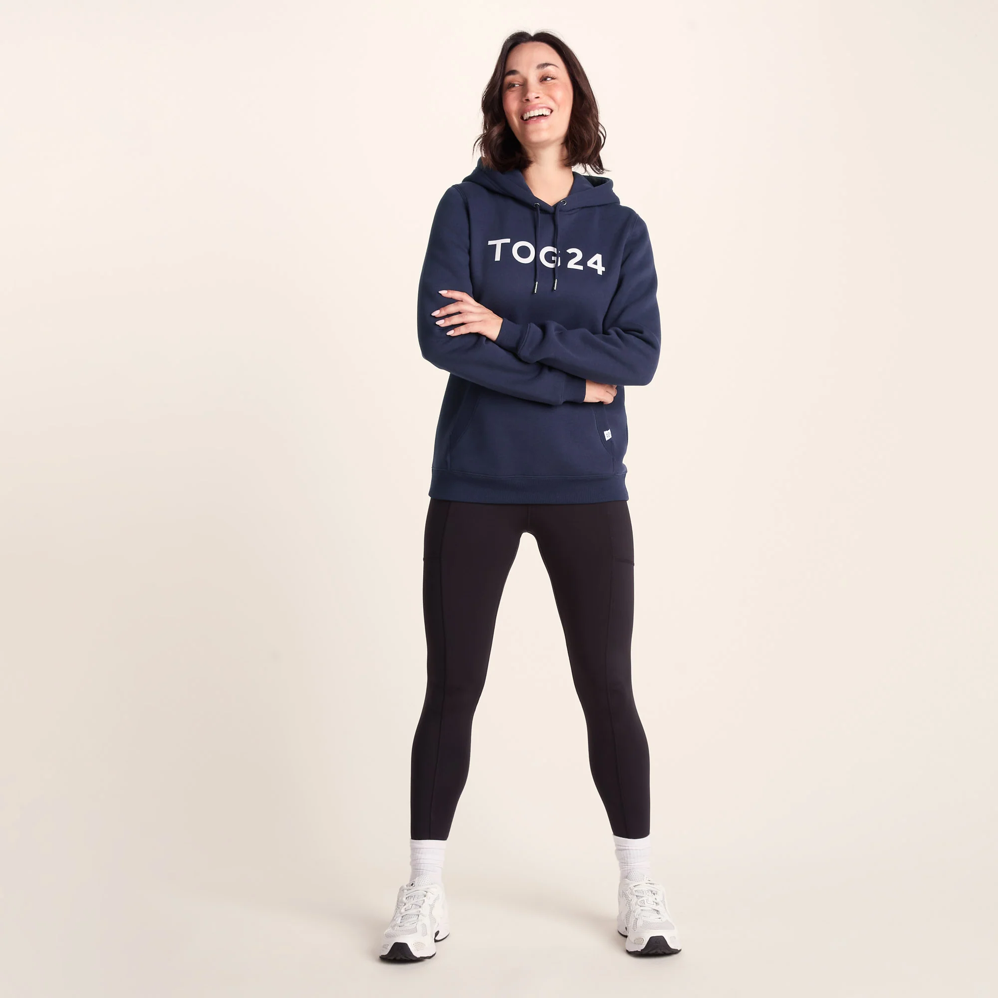 Magdalen Womens Supersoft Overhead Hoody - Oxford Blue - Image 2