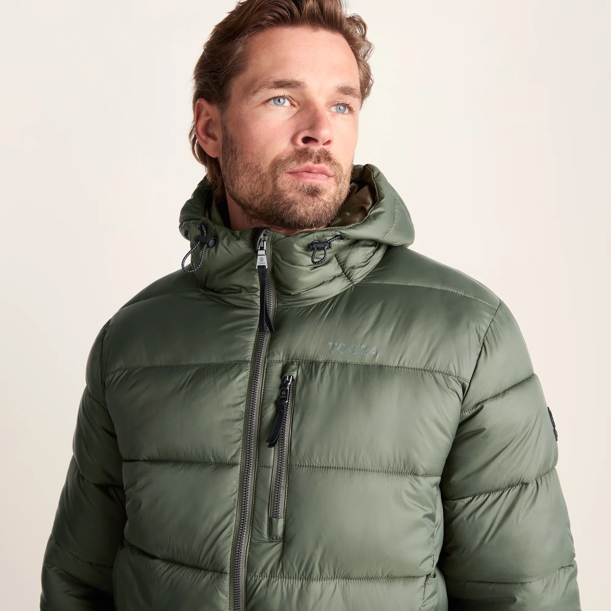 Maloney Mens Wind Resistant Insulated Jacket - Khaki - Image 5