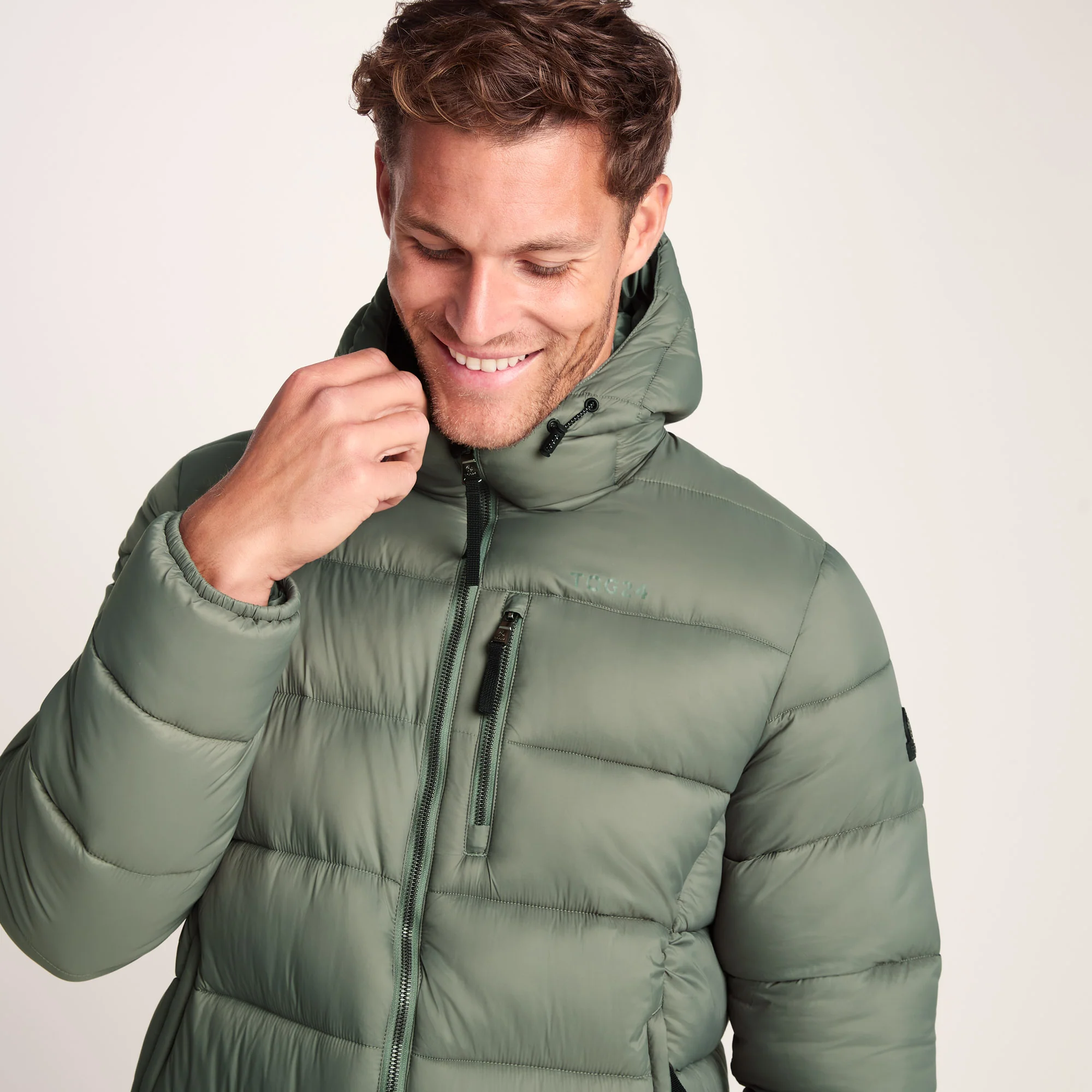 Maloney Mens Wind Resistant Insulated Jacket - Light Forest - Image 3