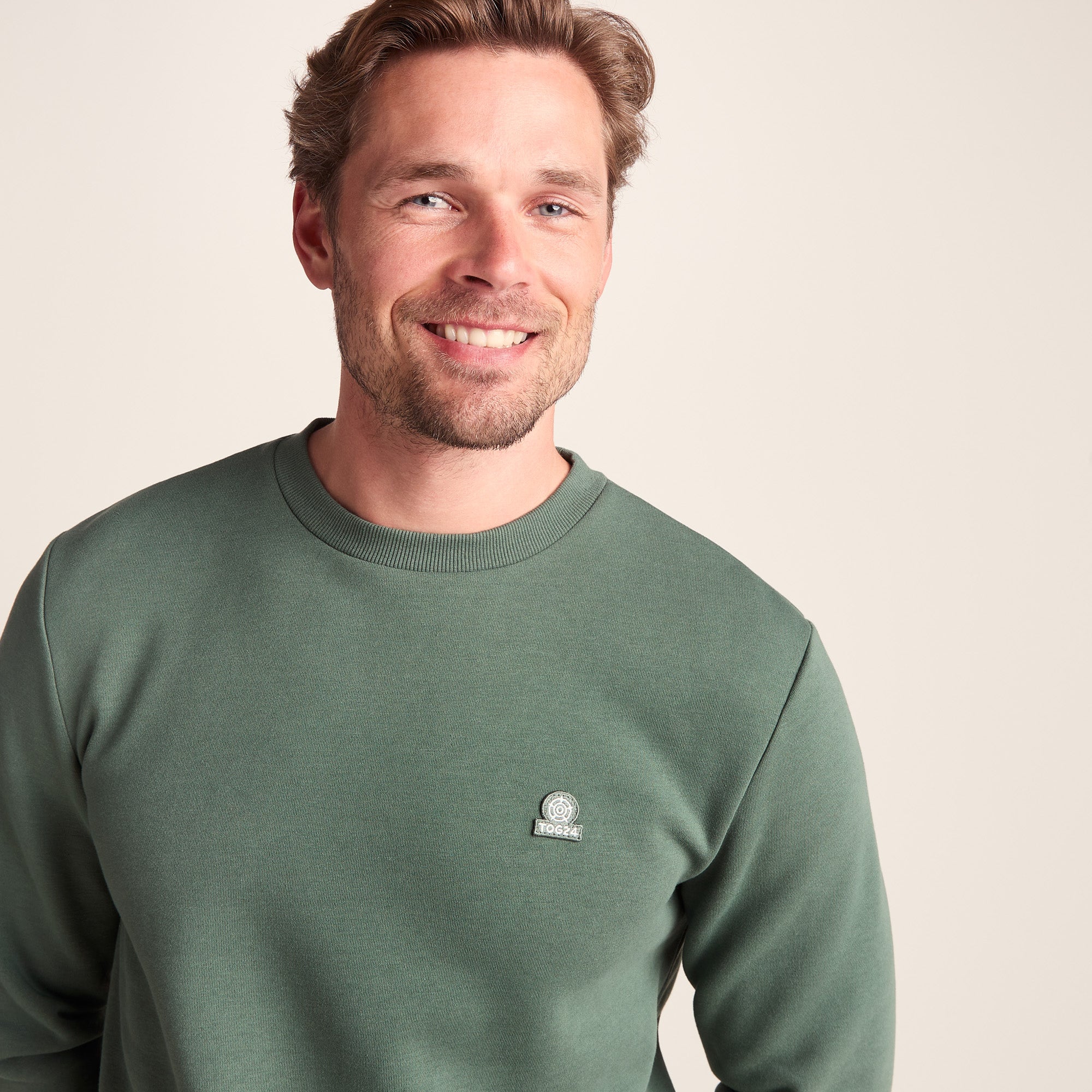 Mellor Mens Supersoft Cotton Rich Sweat - Light Forest - Image 4