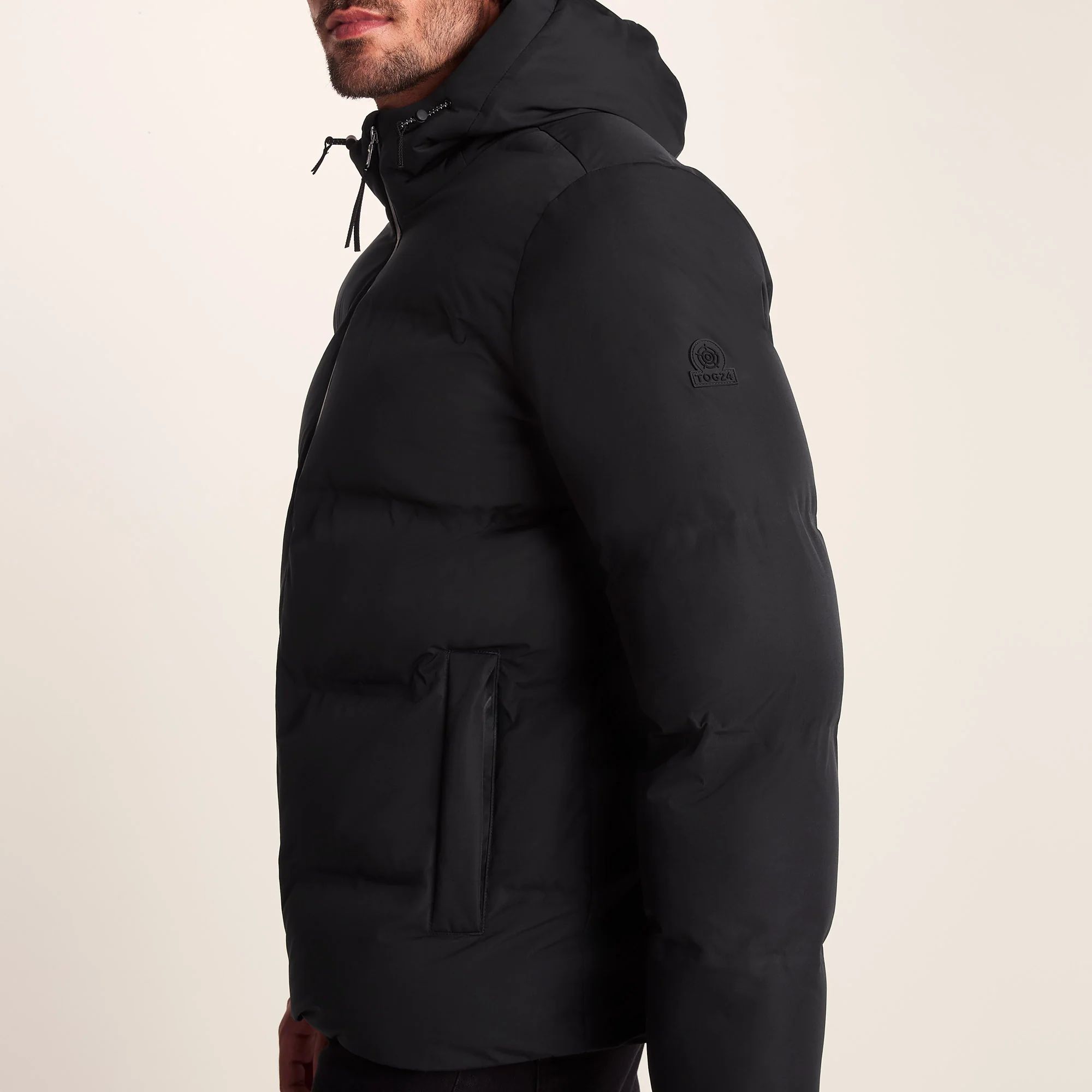 Menka Mens Shower Resistant Insulated Jacket - Black - Image 6