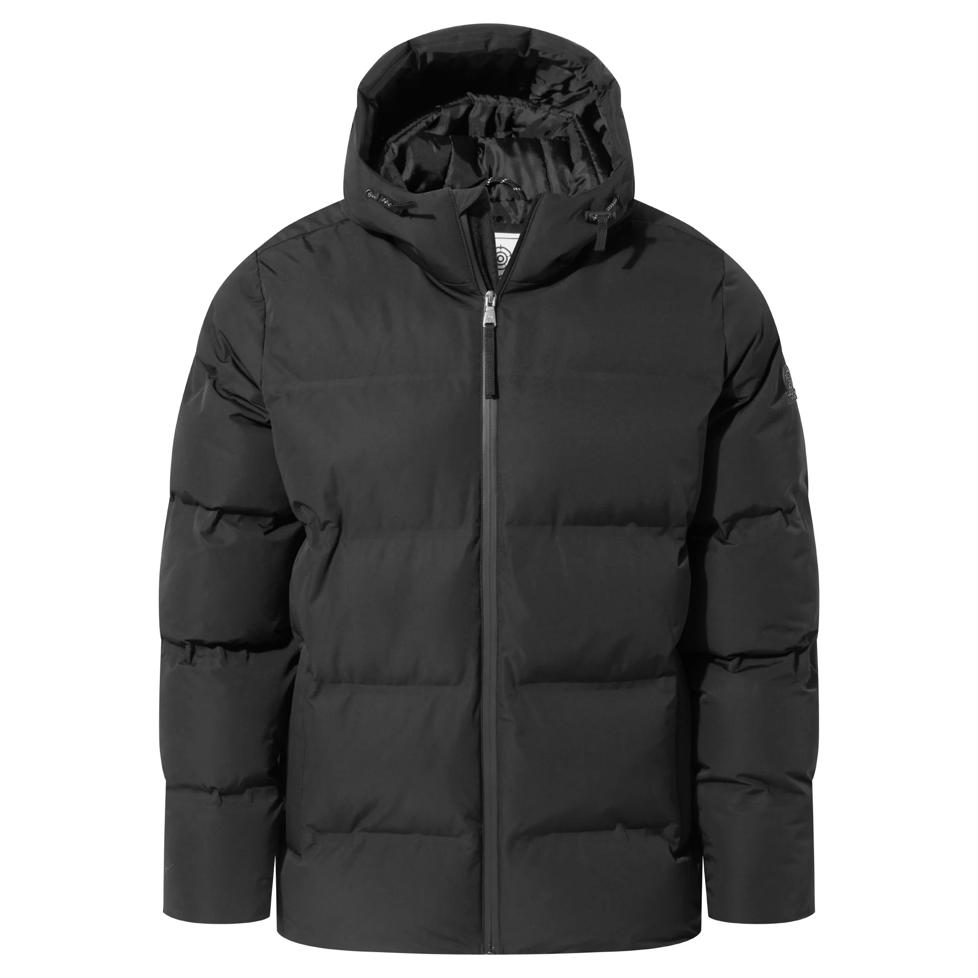 Menka Mens Shower Resistant Insulated Jacket - Black - Image 8