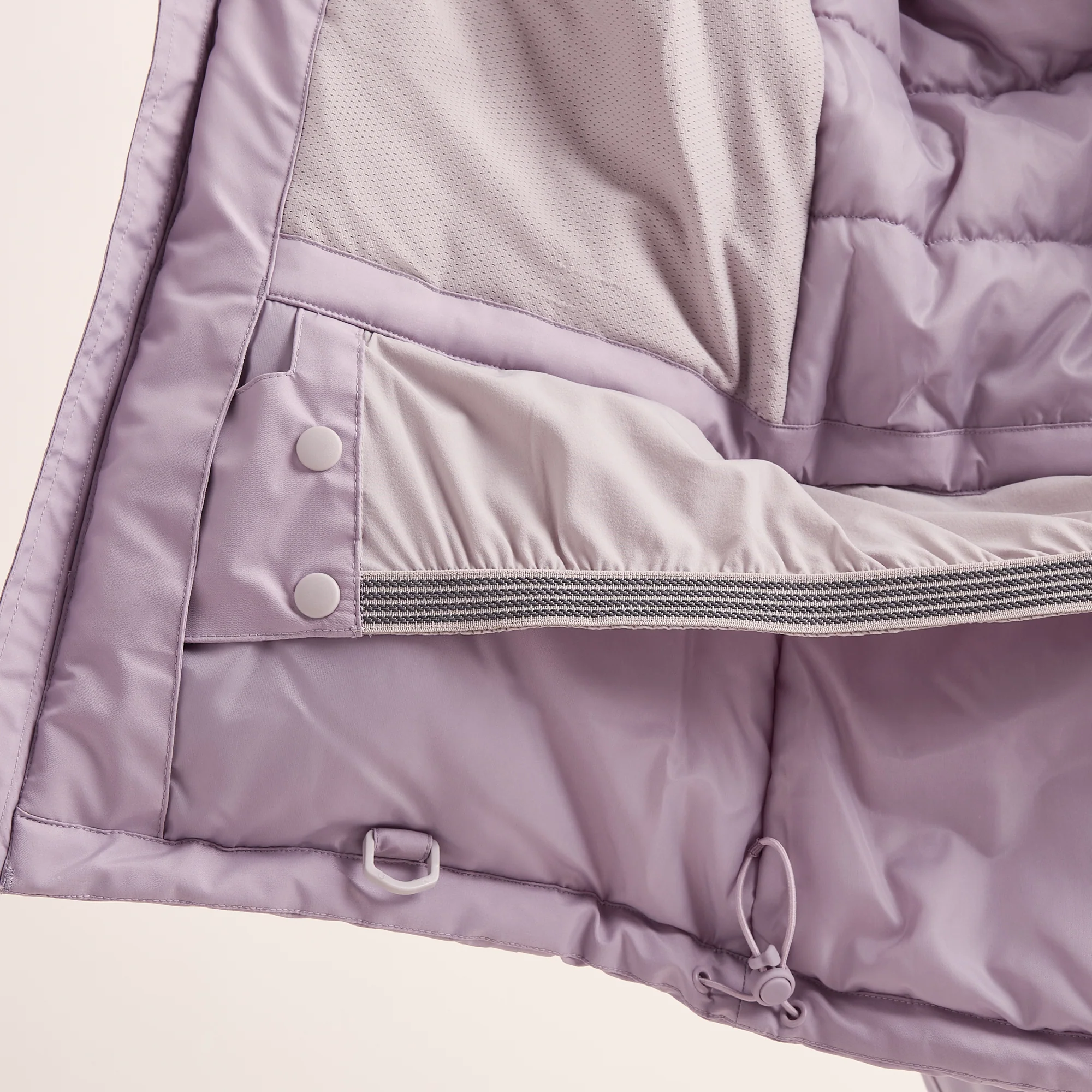 Meribel Womens Performance Waterproof Ski Jacket - Lavender Grey - Image 16