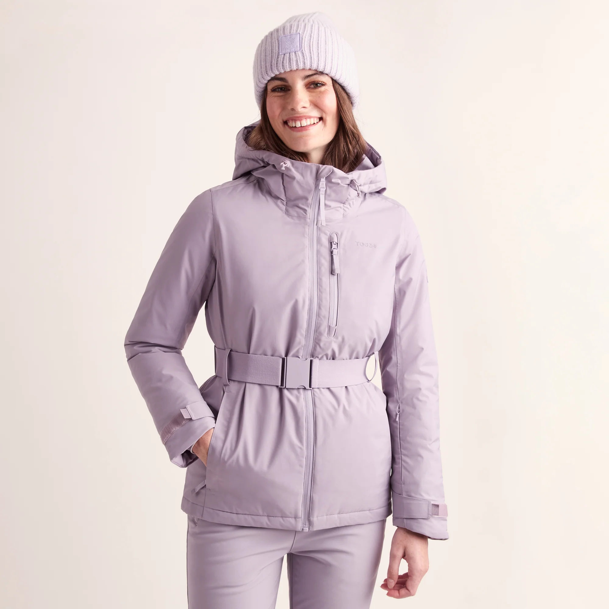 Meribel Womens Performance Waterproof Ski Jacket - Lavender Grey - Image 17