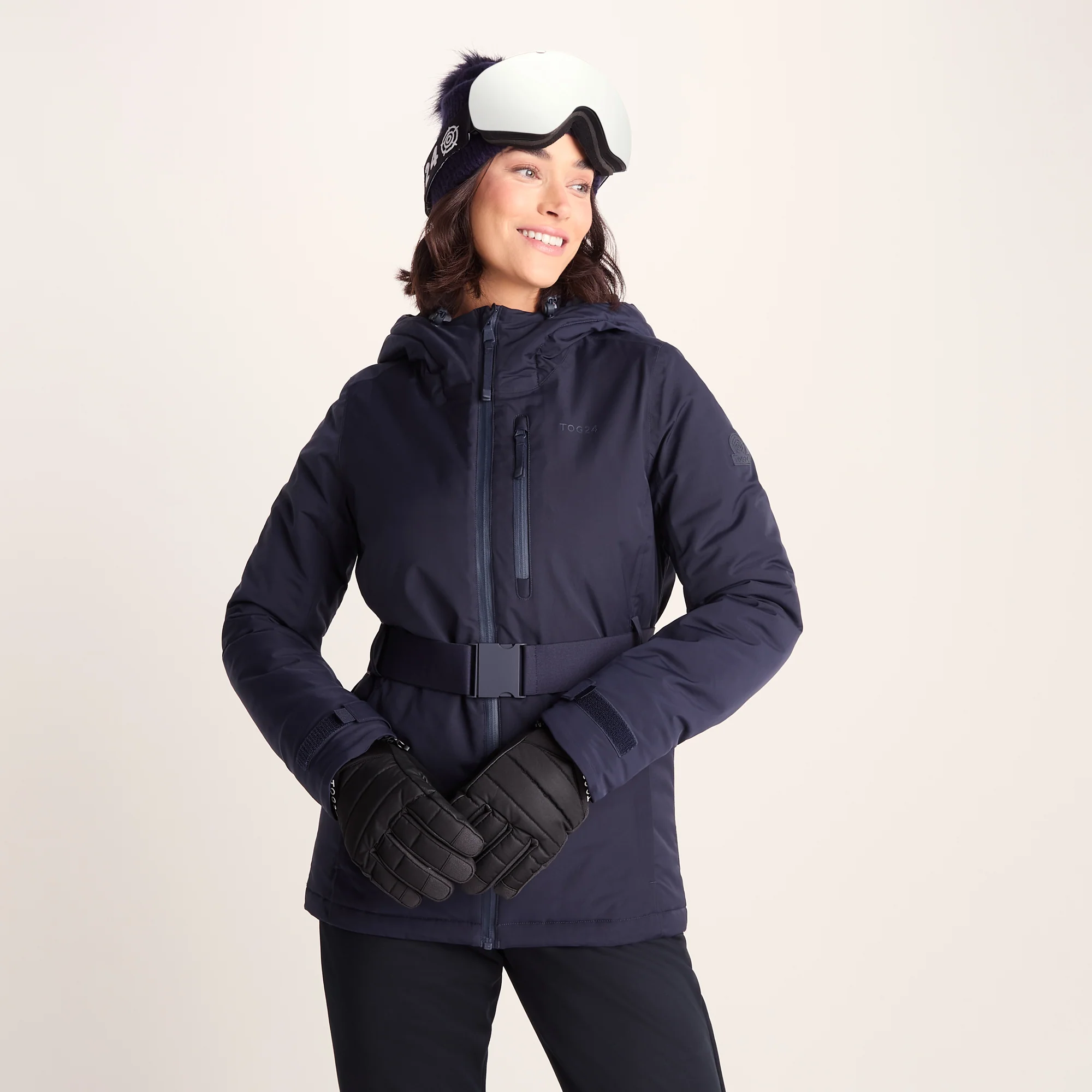 Meribel Womens Performance Waterproof Ski Jacket - Oxford Blue - Image 2