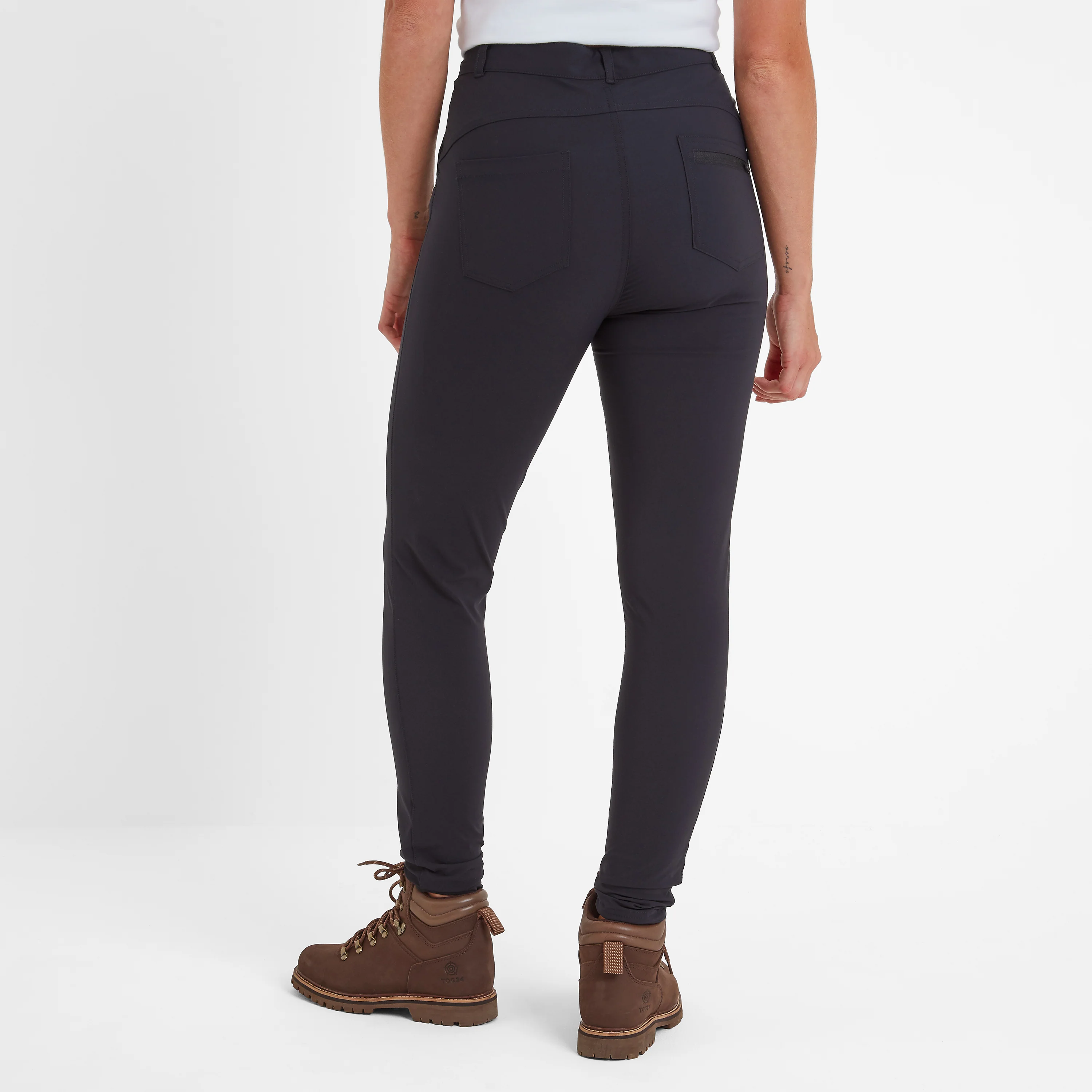 Milton Womens Water Resistant Slim Trouser Long - Black - Image 3