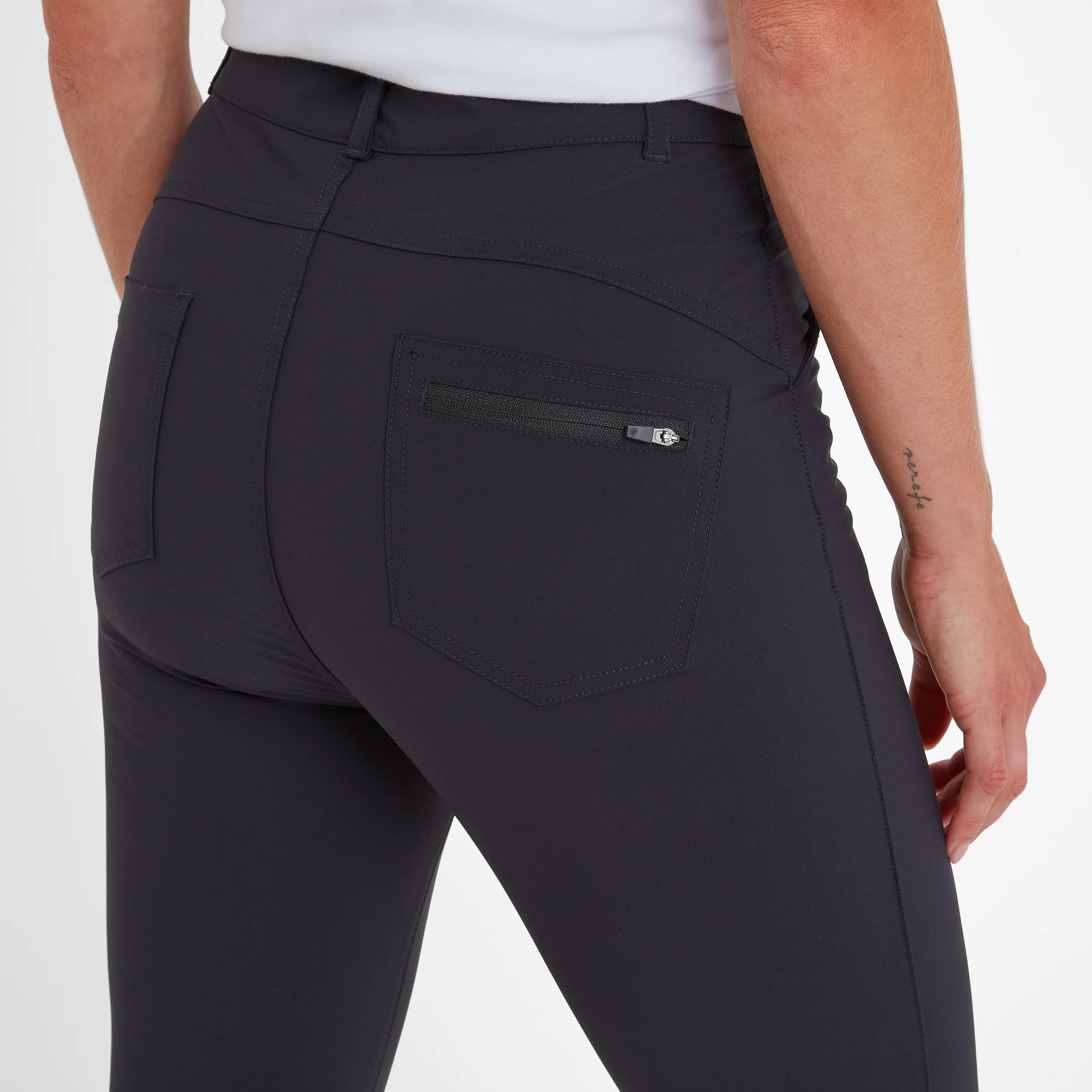 Milton Womens Water Resistant Slim Trouser Long - Black - Image 4