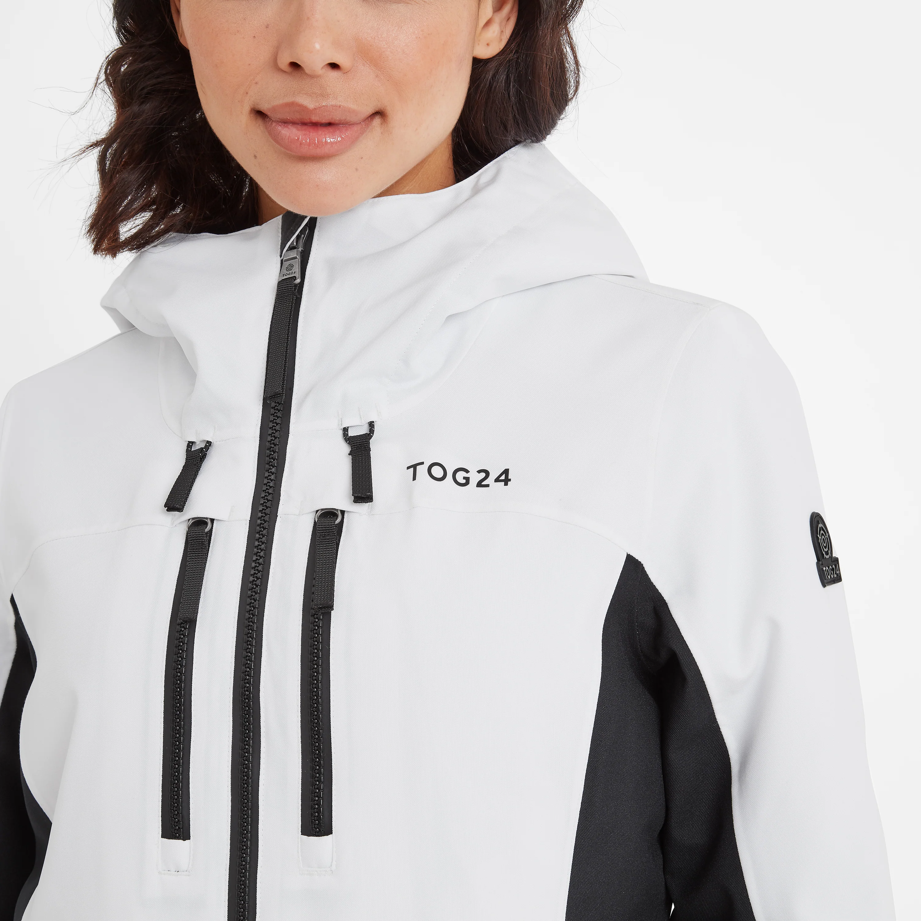 Montana Womens Ski Jacket - Black/Optic White - Image 5